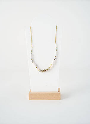Kaklaraištis perlų ornamentas pilka NATURE BIJOUX moteris