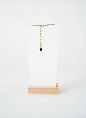 Kaklaraištis perlų ornamentas rudas NATURE BIJOUX moteris