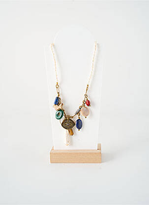 Kaklaraištis perlų ornamentas baltas NATURE BIJOUX moteris