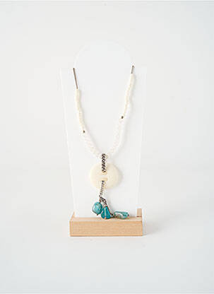 Kaklaraištis perlų ornamentas baltas NATURE BIJOUX moteris