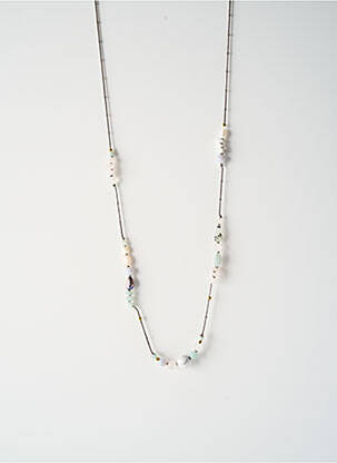 Kaklaraištis perlų ornamentas sidabrinė NATURE BIJOUX moteris