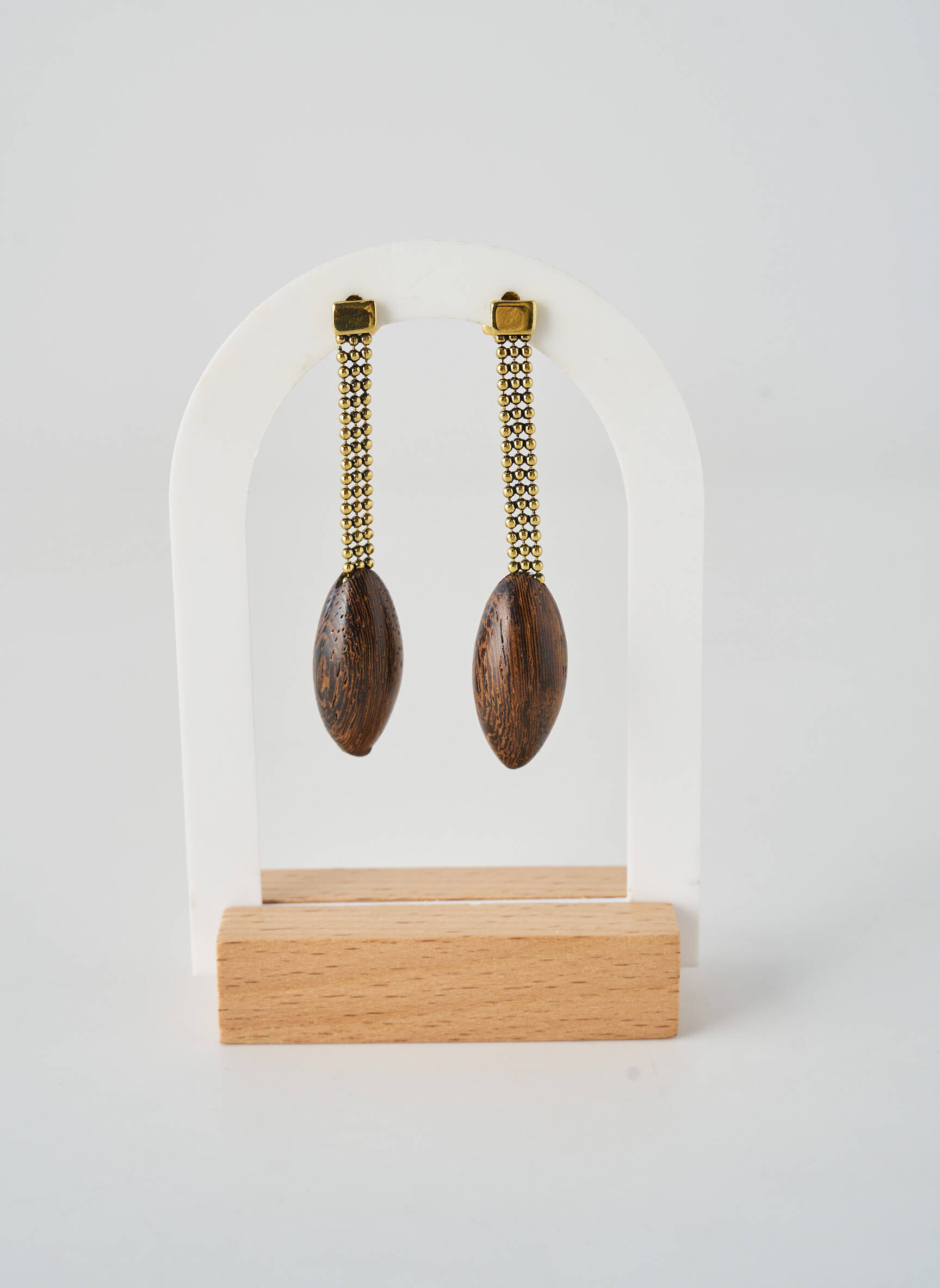 Auskarai užsegimas kilpa(s) rudas NATURE BIJOUX moteris