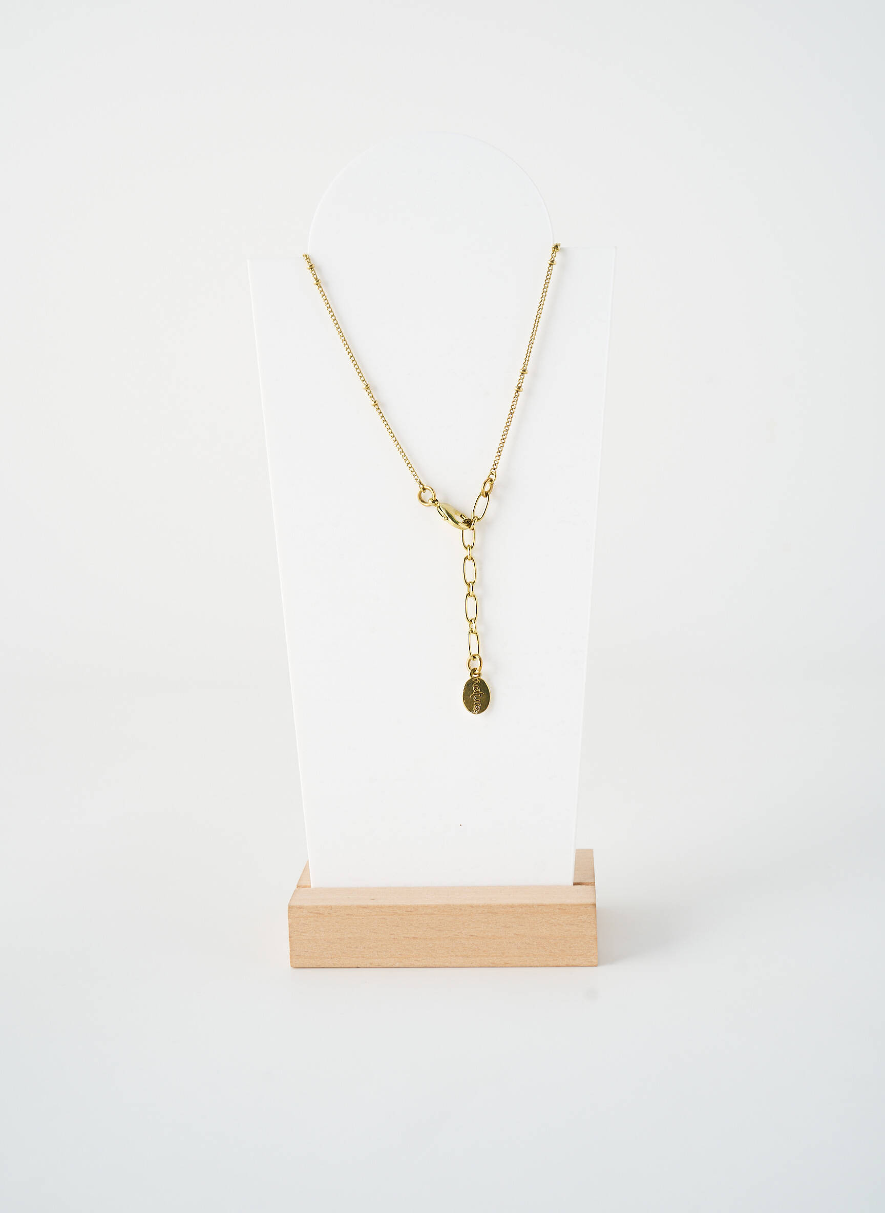 Kaklaraištis perlų ornamentas pilka NATURE BIJOUX moteris
