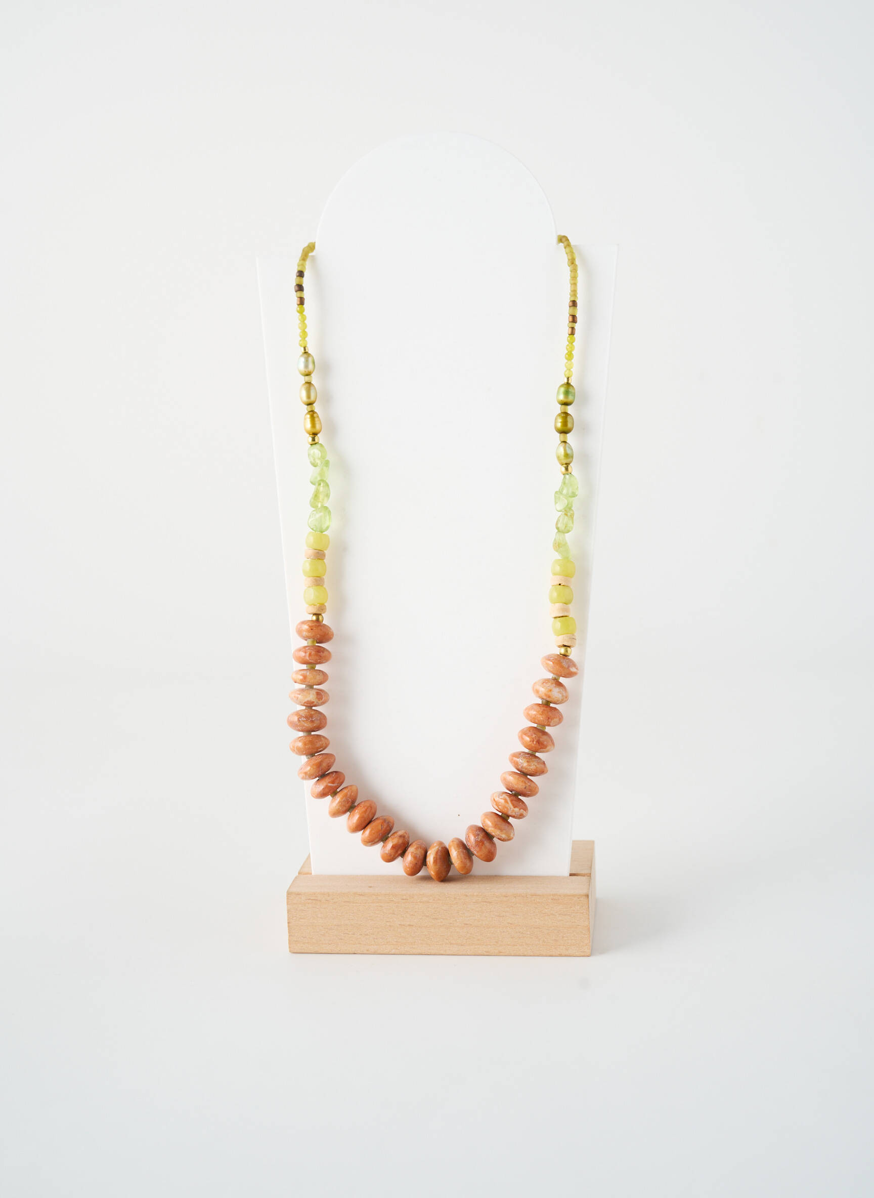 Kaklaraištis perlų ornamentas rožinė NATURE BIJOUX moteris