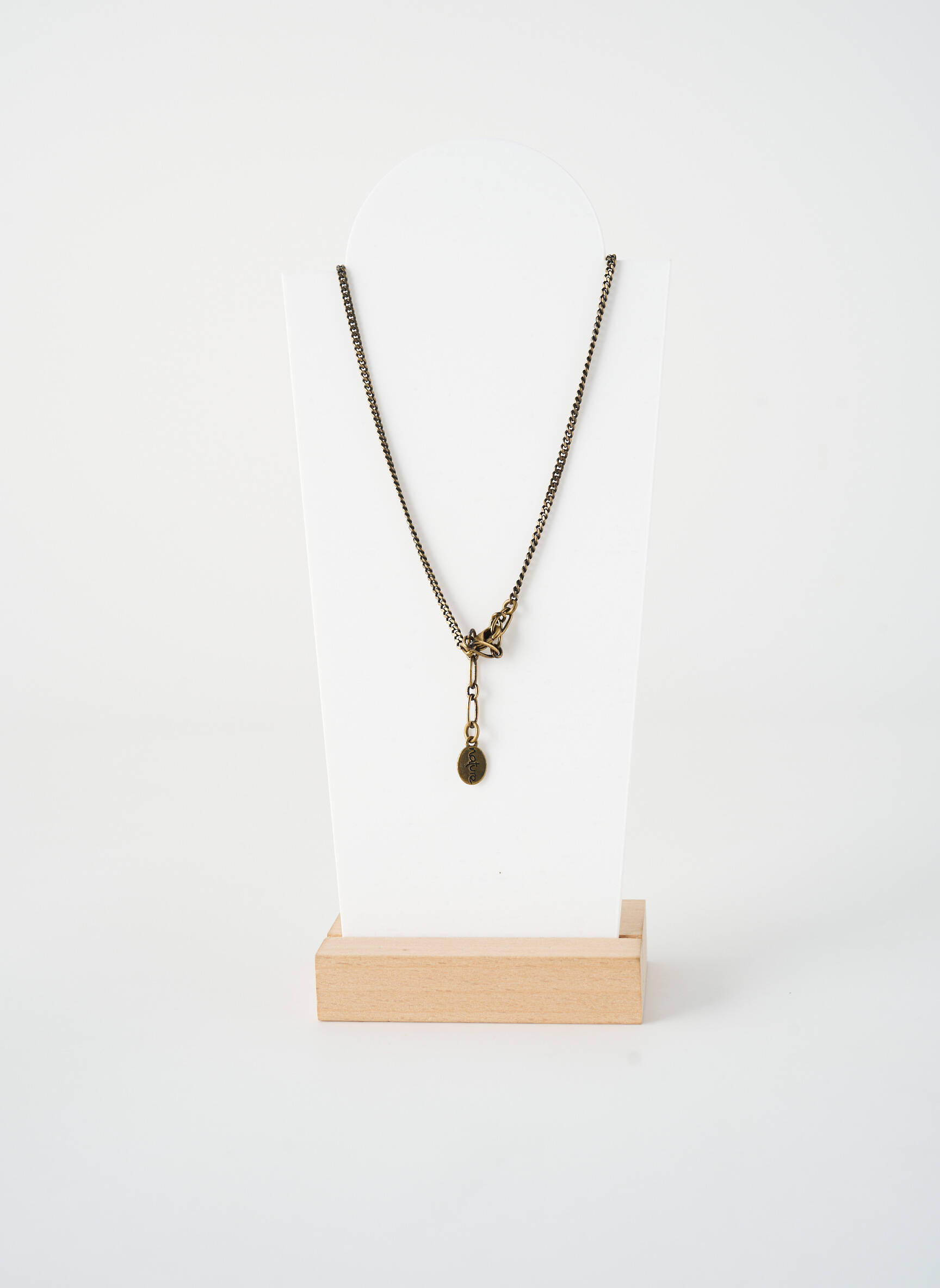 Kaklaraištis perlų ornamentas juodas NATURE BIJOUX moteris