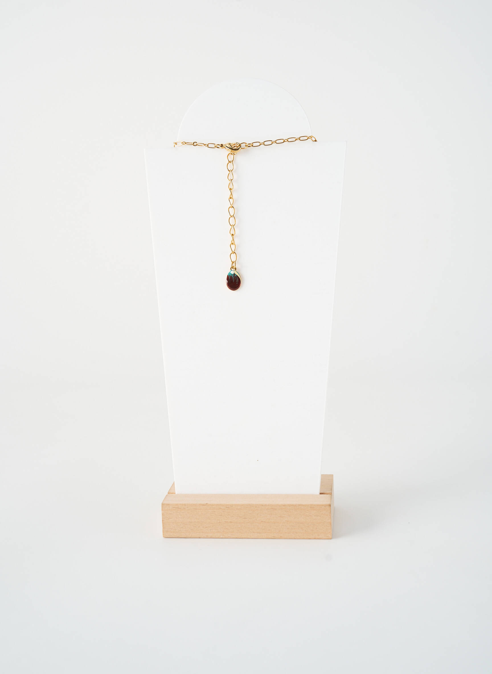 Kaklaraištis perlų ornamentas rudas NATURE BIJOUX moteris
