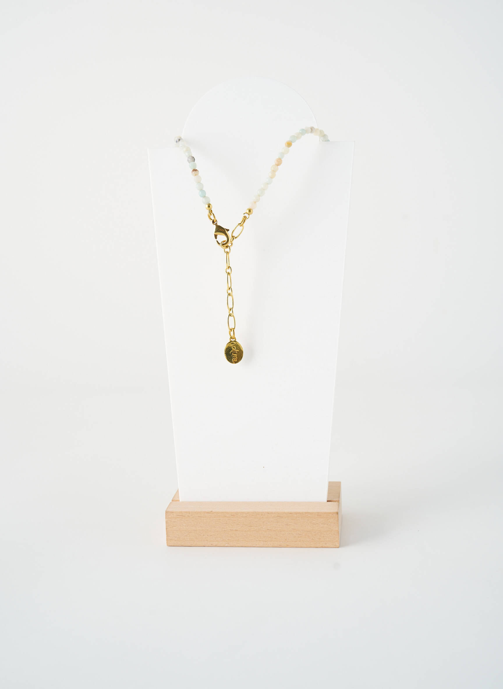 Kaklaraištis perlų ornamentas mėlyna NATURE BIJOUX moteris