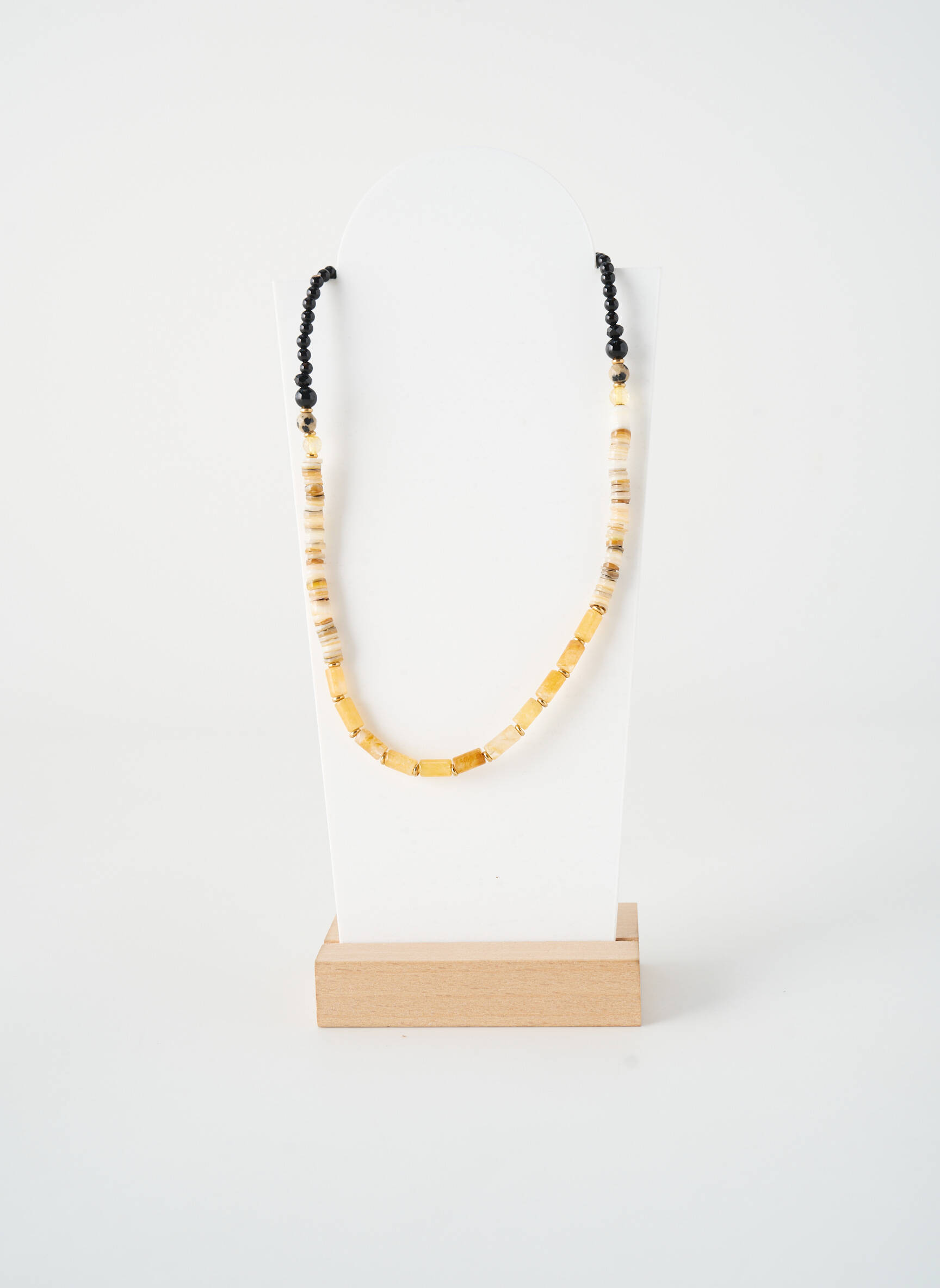 Kaklaraištis perlų ornamentas bežinis NATURE BIJOUX moteris