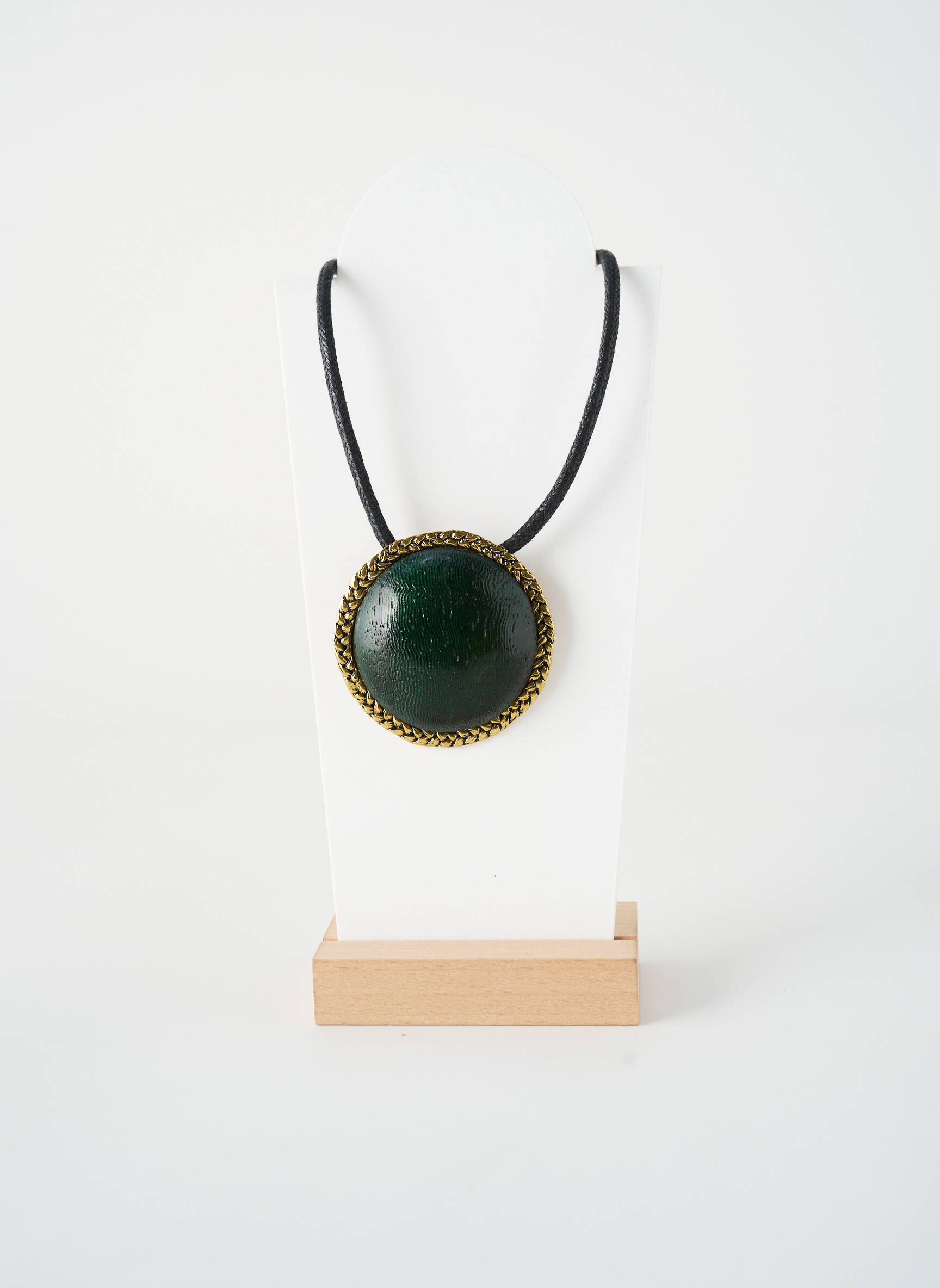 Kaklaraištis papuošalas pakabukas / pakabukas žalias NATURE BIJOUX moteris
