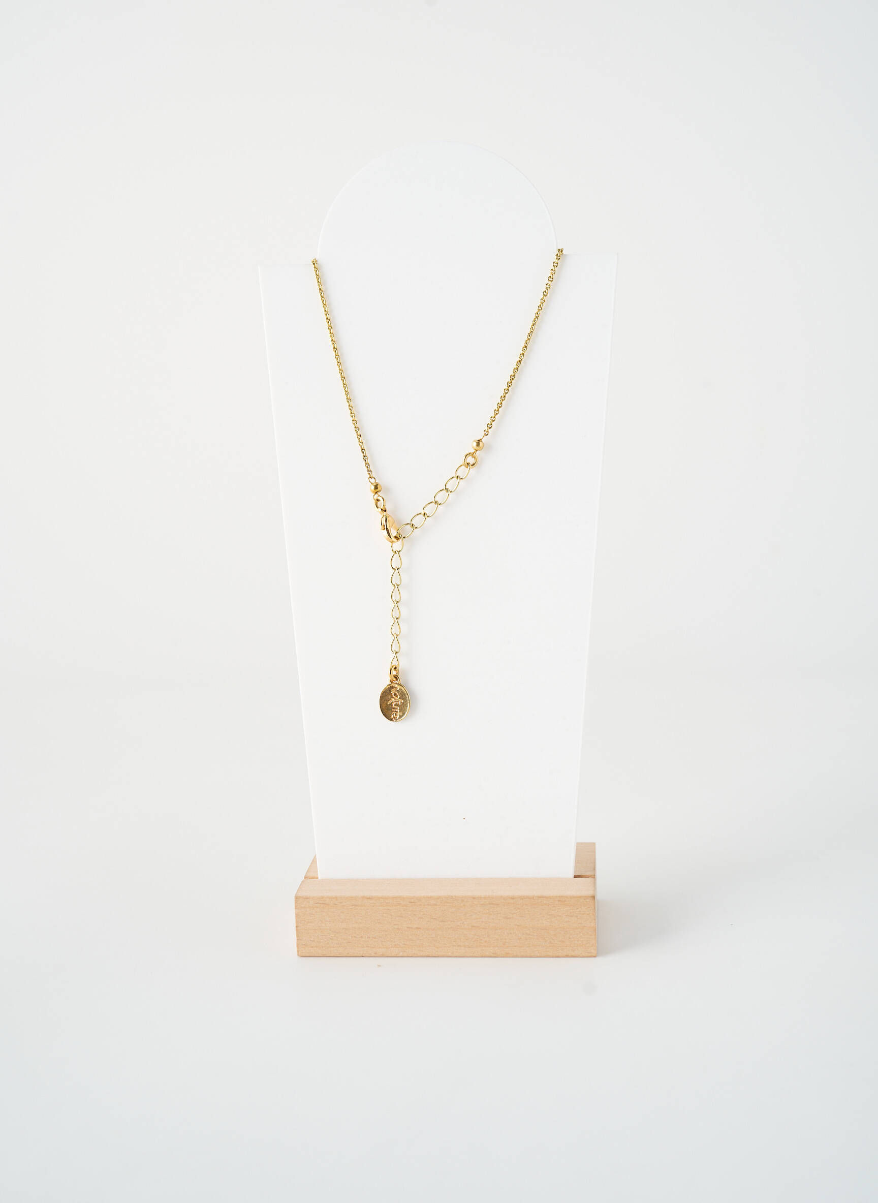 Kaklaraištis akmuo dekoracija juodas NATURE BIJOUX moteris