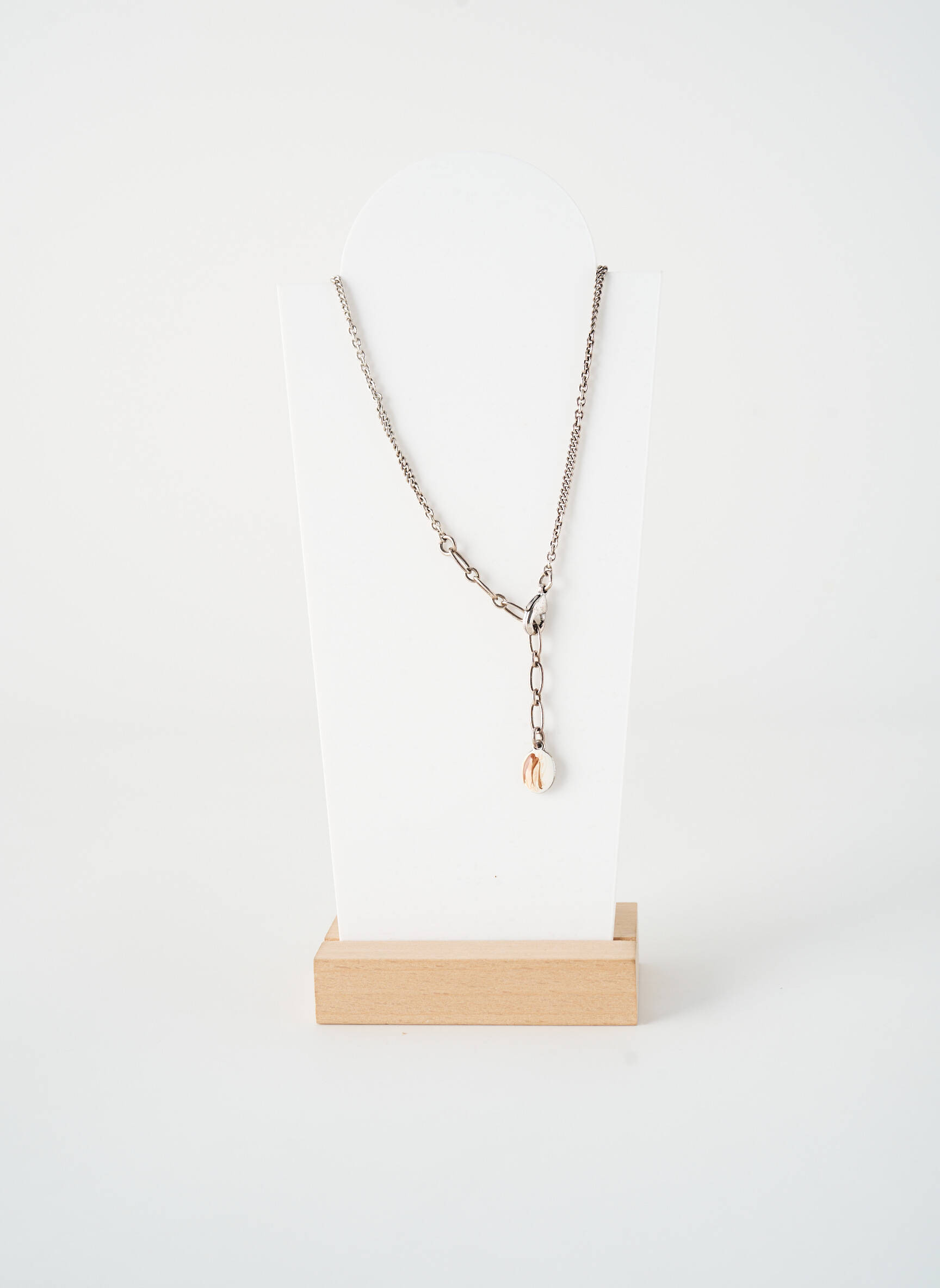 Kaklaraištis perlų ornamentas rudas NATURE BIJOUX moteris