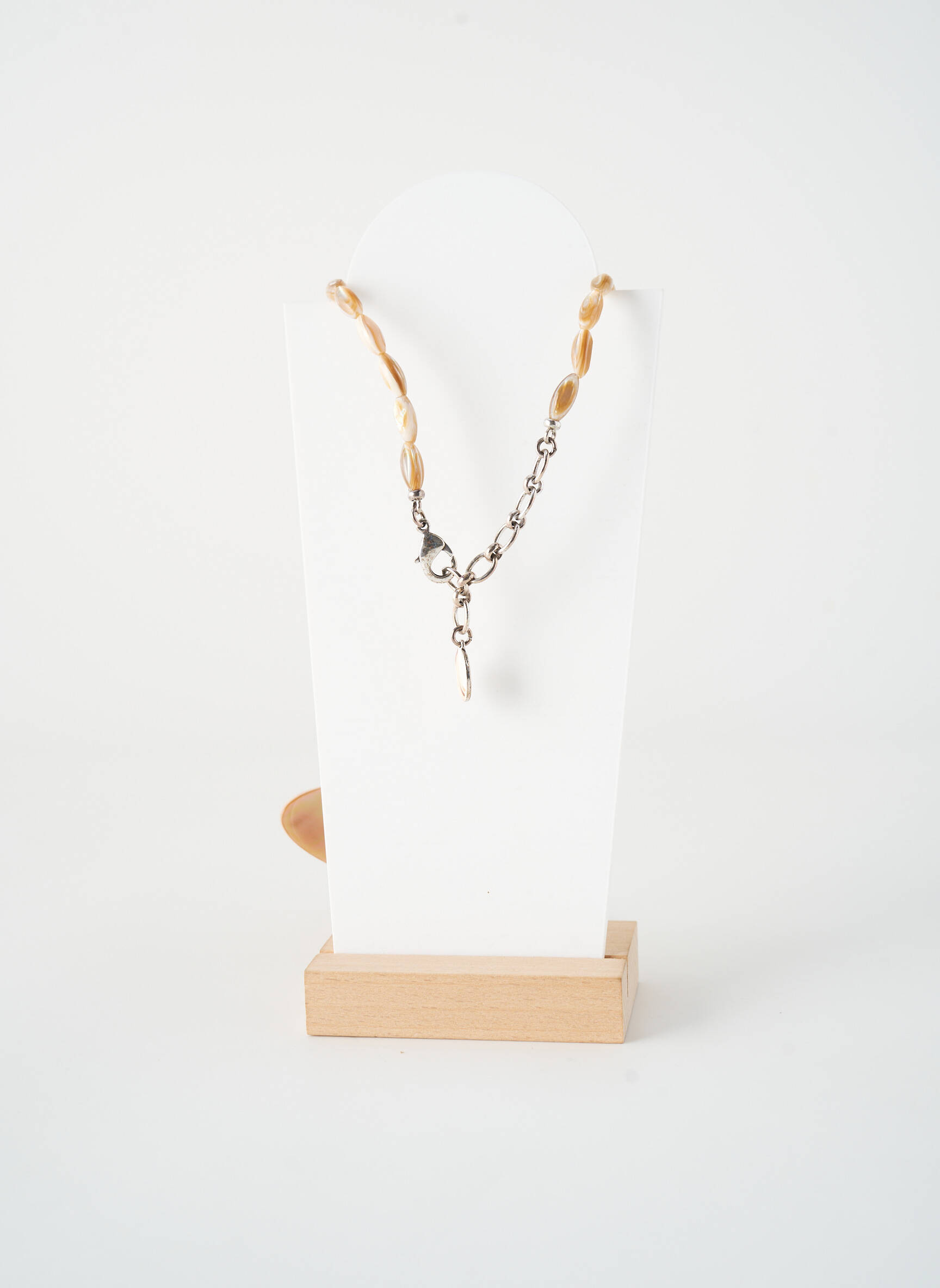 Kaklaraištis perlų ornamentas bežinis NATURE BIJOUX moteris