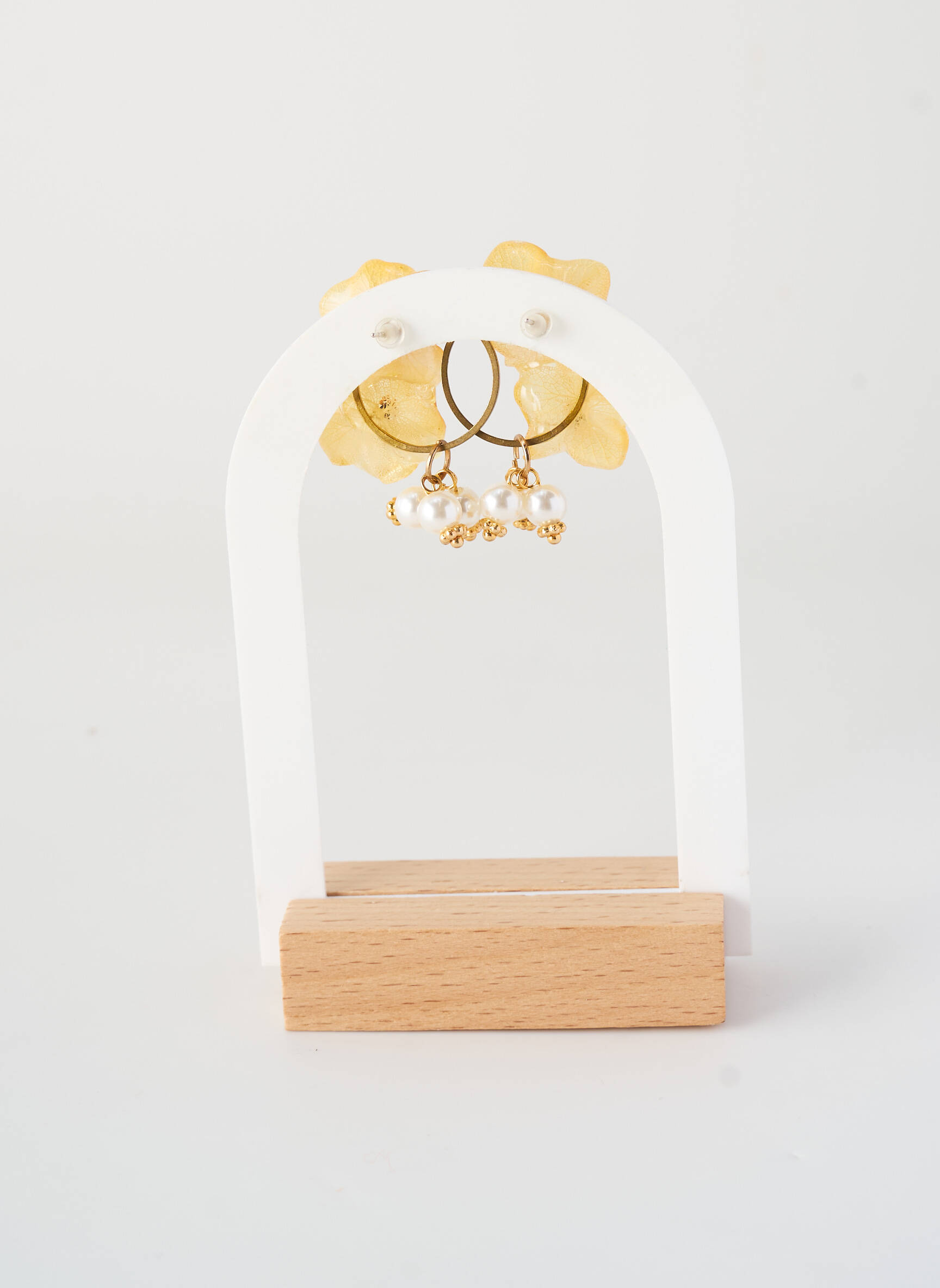 Auskarai metalai geltona CRÉOLES D'ALEXANDRINE moteris