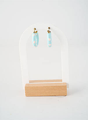 Auskarai sidabro medžiagos mėlyna PHAROS JEWELLERY moteris