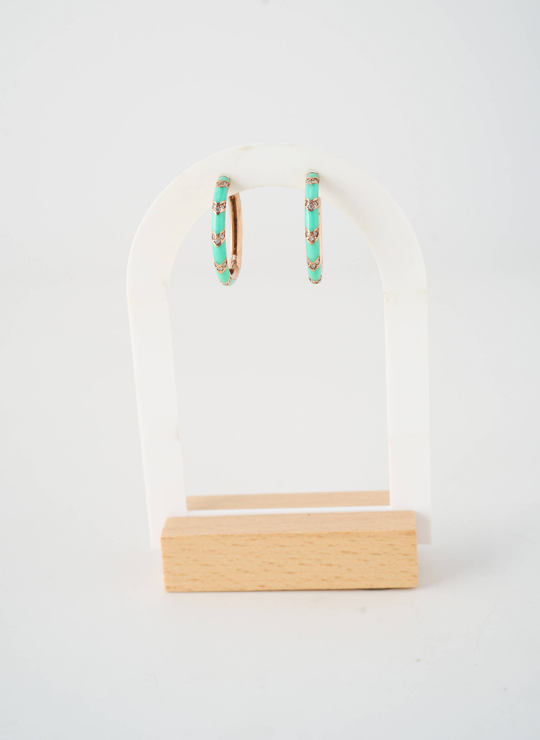 Auskarai  žalias PHAROS JEWELLERY moteris