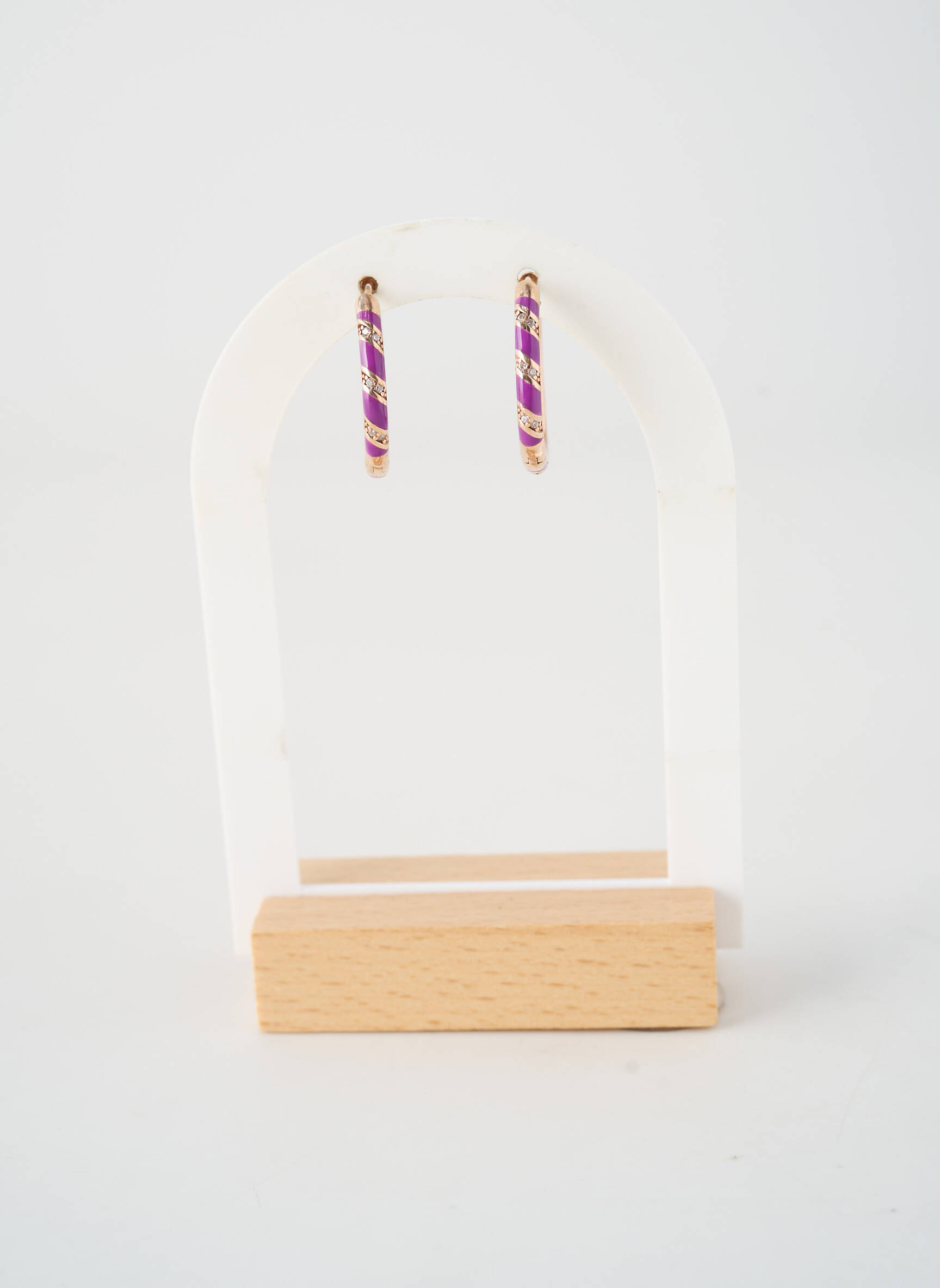 Auskarai  violetinis PHAROS JEWELLERY moteris
