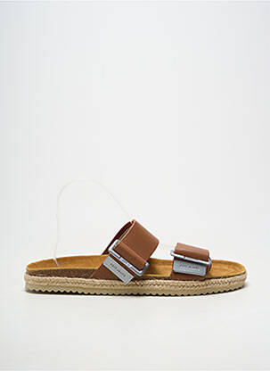 Mule/sabotai lygus medžiaga atvira pabaiga rudas PEPE JEANS vyras