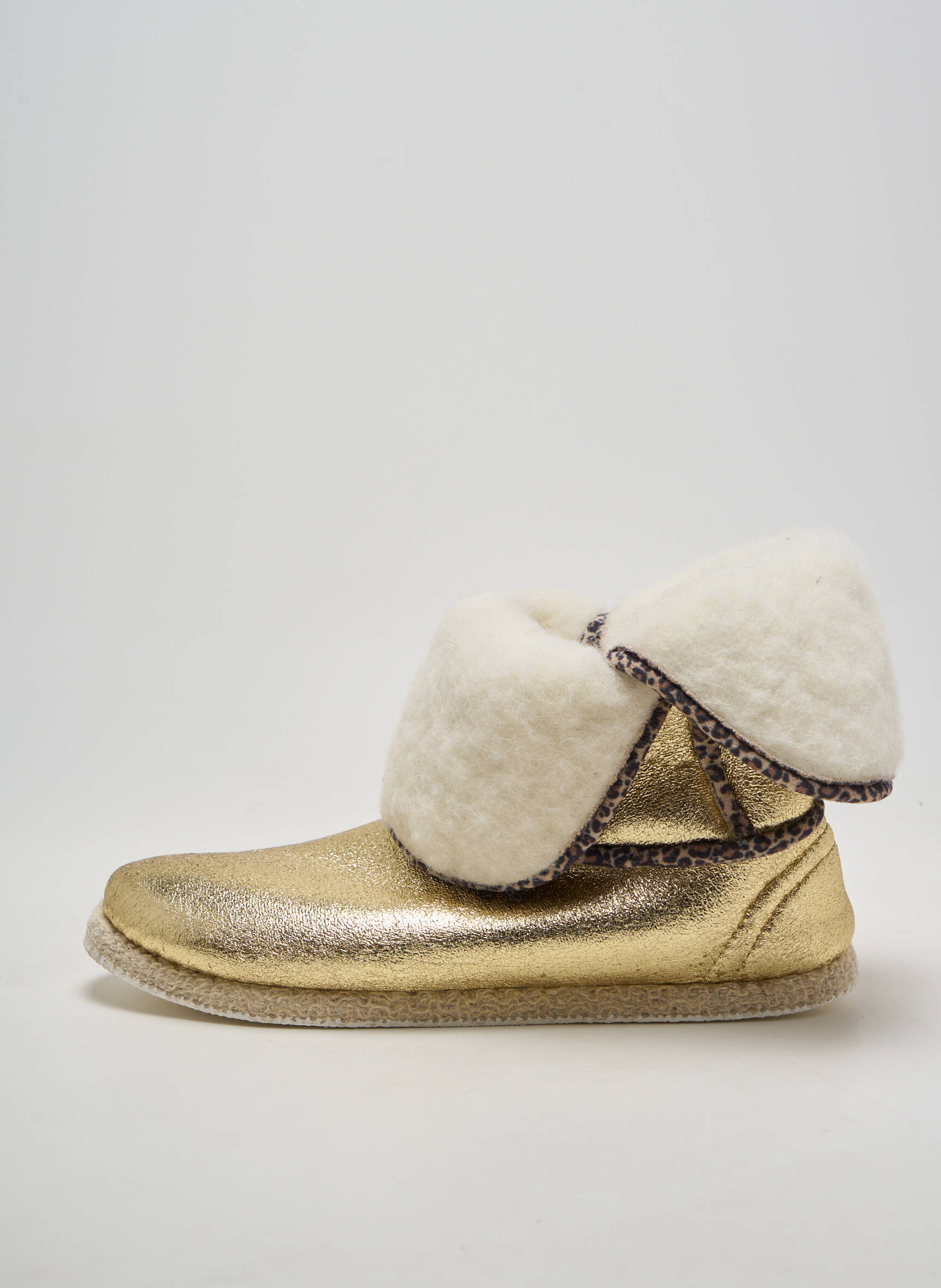 Bateliai/pantofliai satino audinys plokščias kulnas iki 3 cm auksas L'ATELIER CHARENTAISES moteris