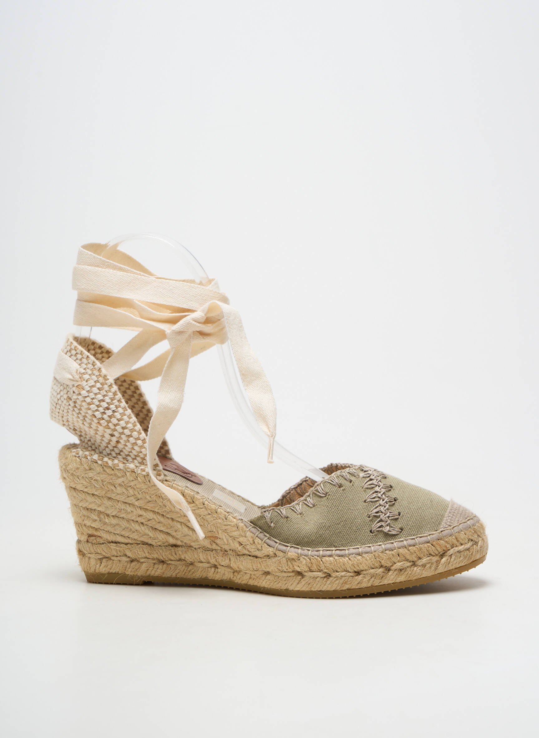 Espadrilės šnervių uždarymas kulnas nuo 7 iki 9 cm žalias SUYUTE moteris
