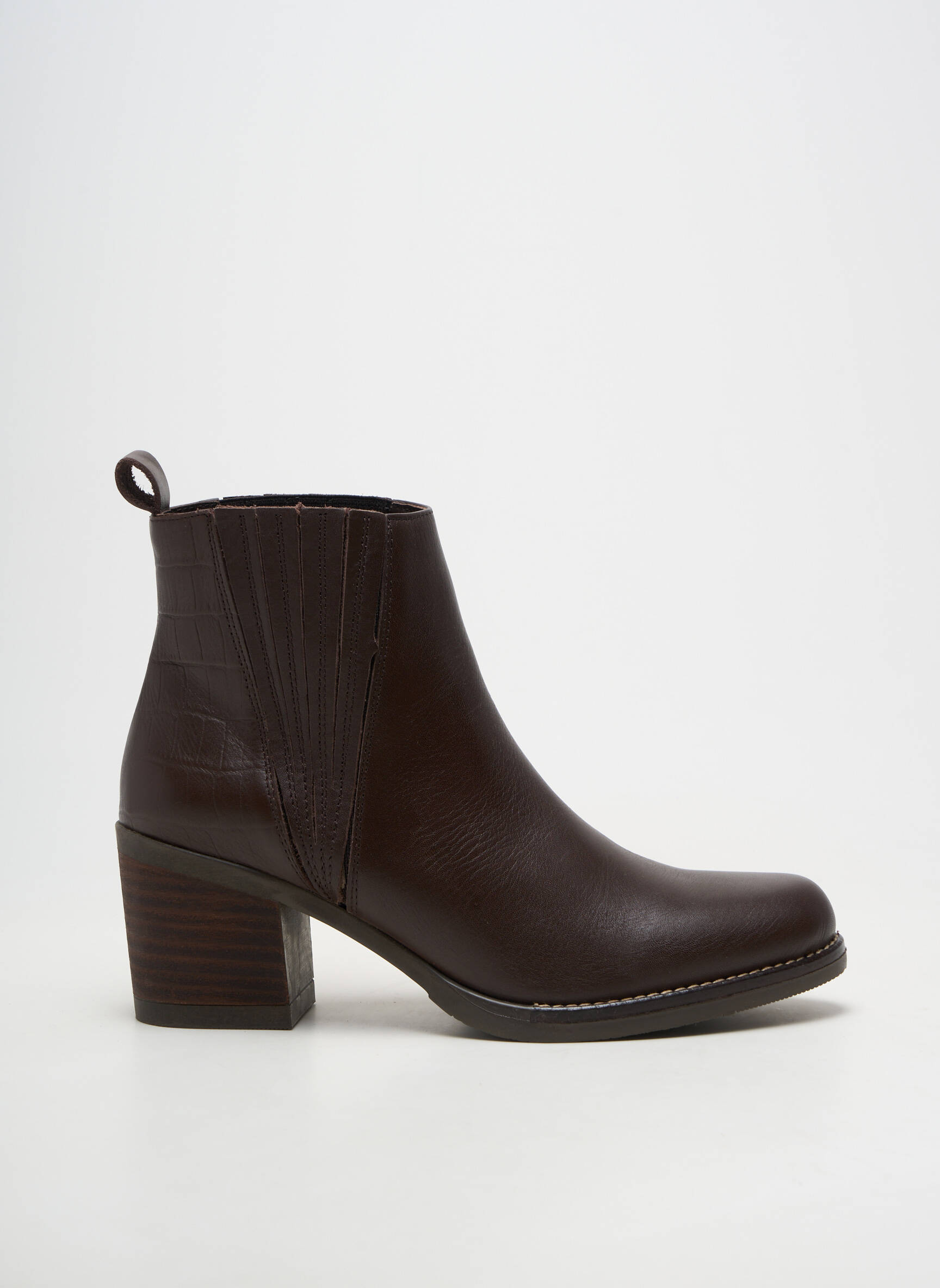 Batai/botai lygus medžiaga kulnas nuo 7 iki 9 cm rudas OTTILIA moteris