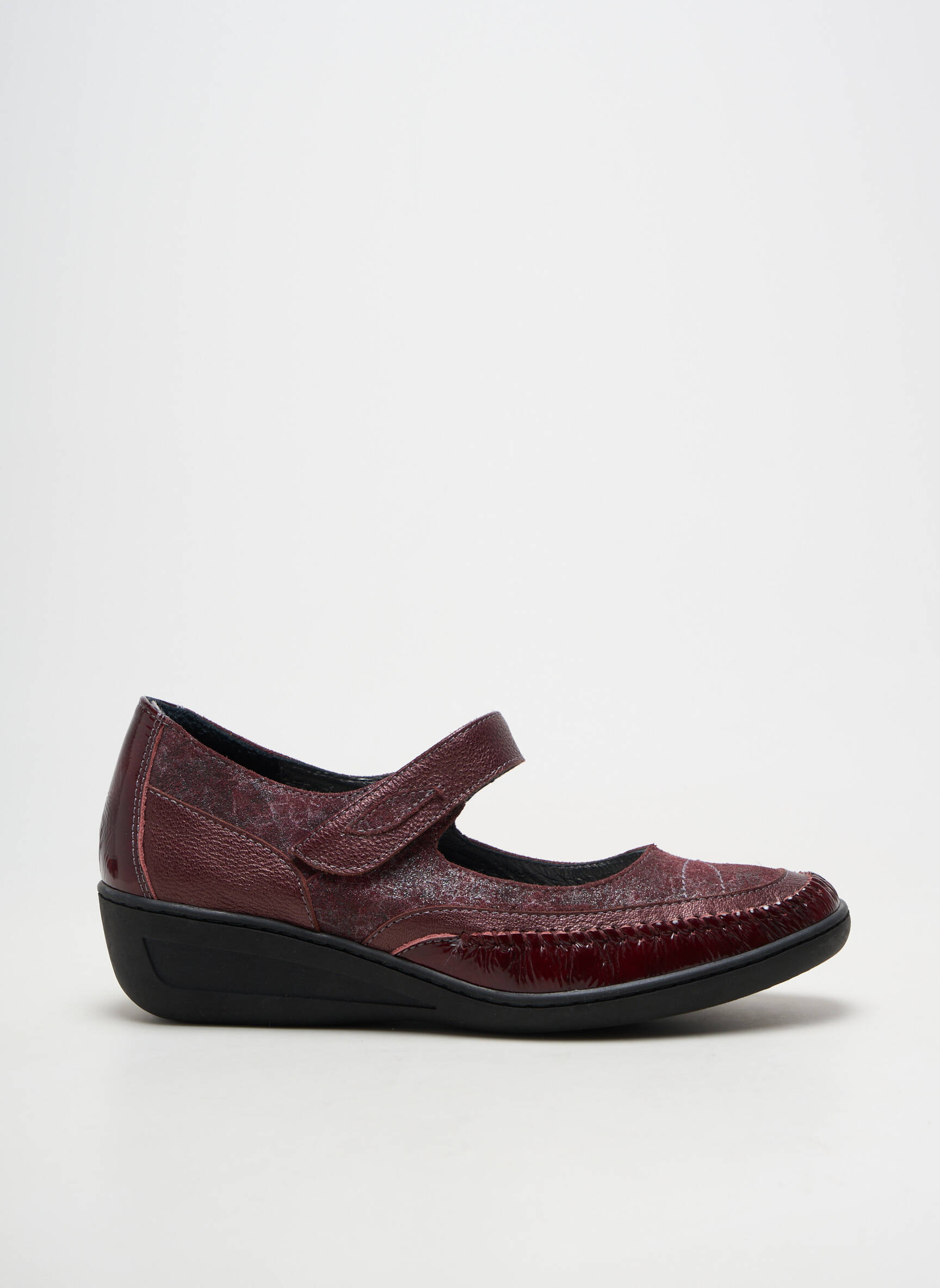 Balerinos velcro užsegimas kulnas nuo 4 iki 6 cm violetinis OTTILIA moteris