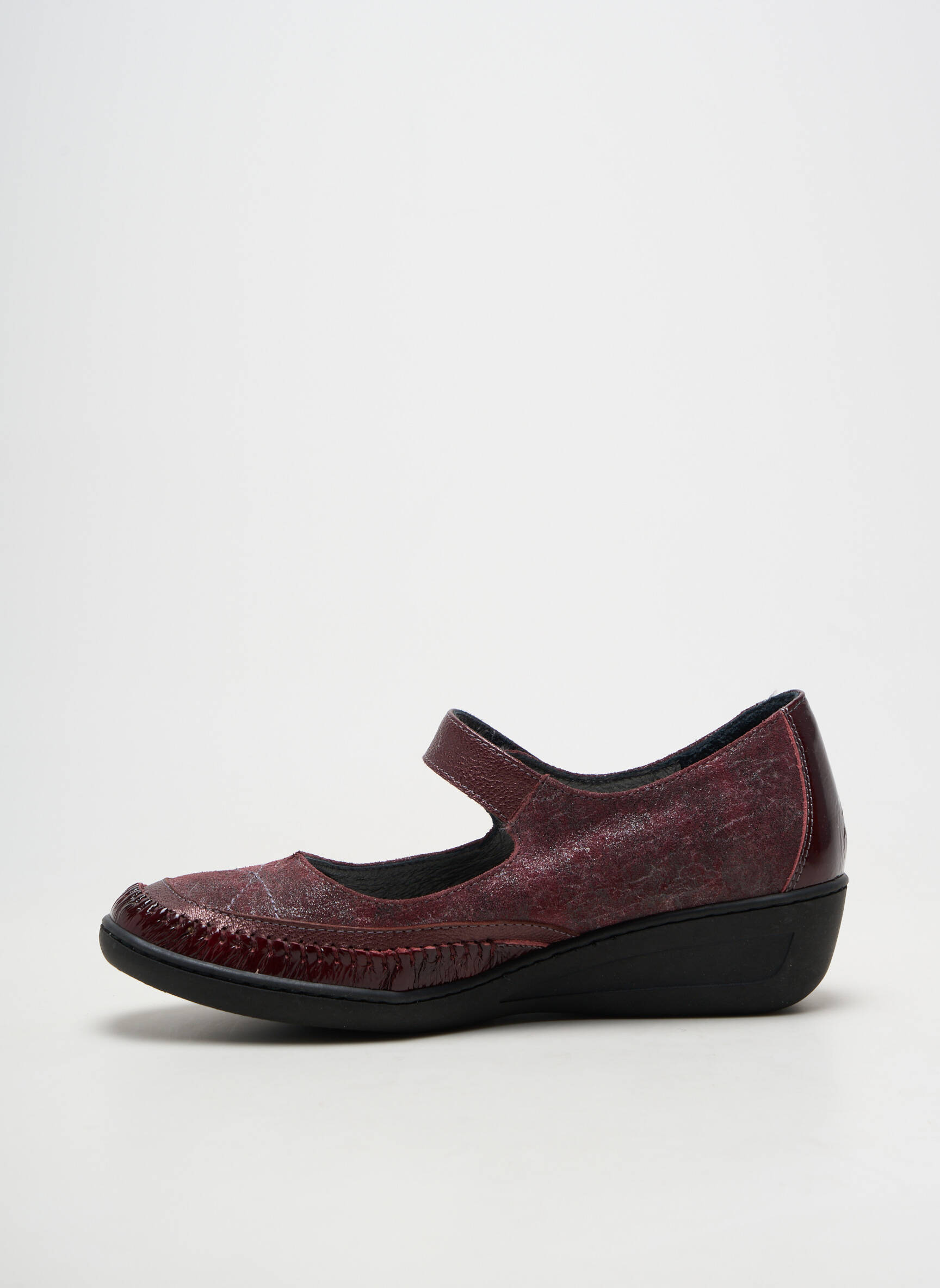 Balerinos velcro užsegimas kulnas nuo 4 iki 6 cm violetinis OTTILIA moteris