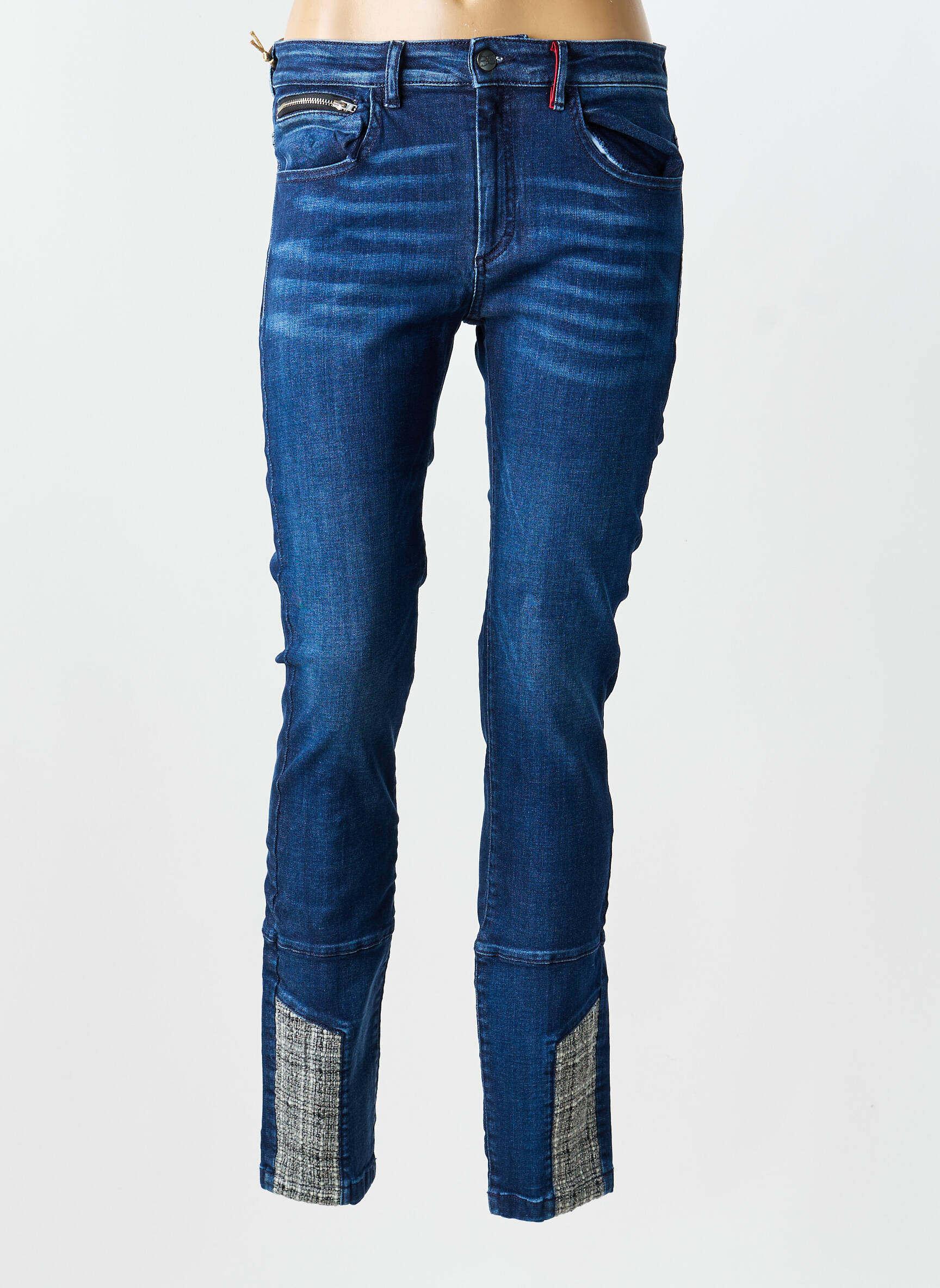 Lieknos džinsai kišenės mėlyna DENIM &DRESS moteris