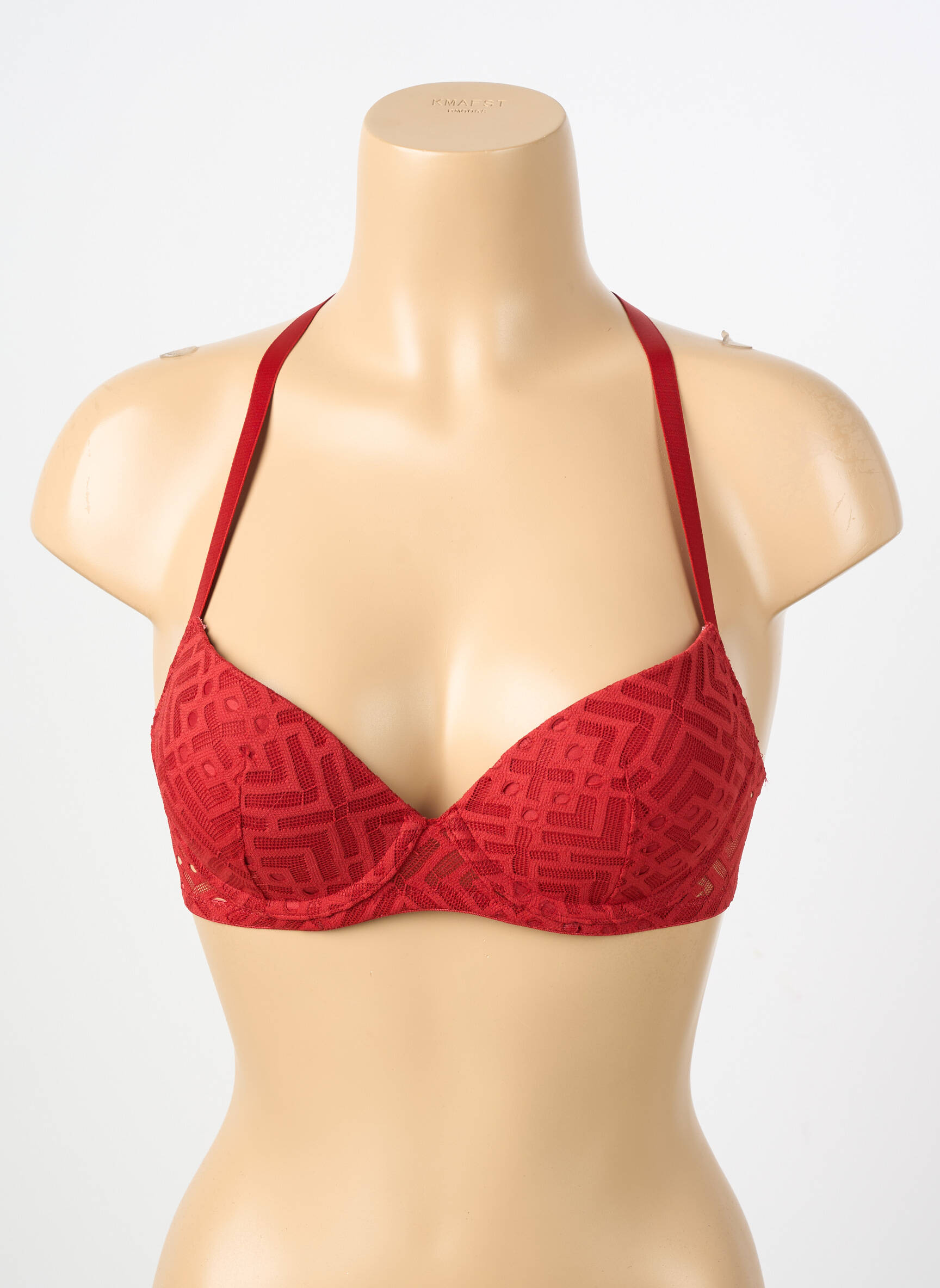 Liemenėlė push-up liemenėlė su aukštu palaikymu push-up liemenėlė su aukštu palaikymu raudona PASSIONATA moteris