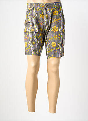 Bermudas popelinos audinys, kuris pasižymi lygiu ir tankiu paviršiumi. normala dydis geltona VERSACE JEANS COUTURE vyras