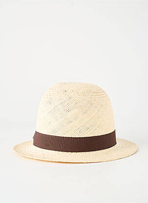 Skrybėlė šiaudinio skrybėlės forma rudas PANAMA HAT moteris