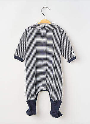 Pižama spaudžiama kirkšnyje užtrauktukas mėlyna PETIT BATEAU berniukas