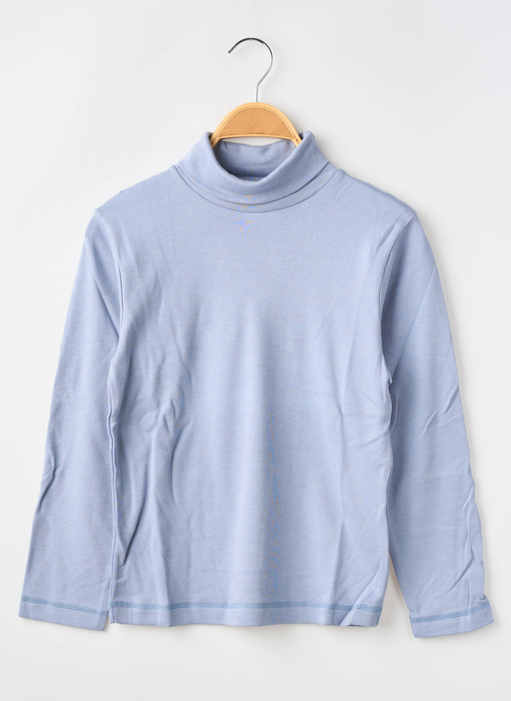 Pusiaučiai centrinė iškirptė ilgos rankovės šviesiai mėlyna PETIT BATEAU vaikas