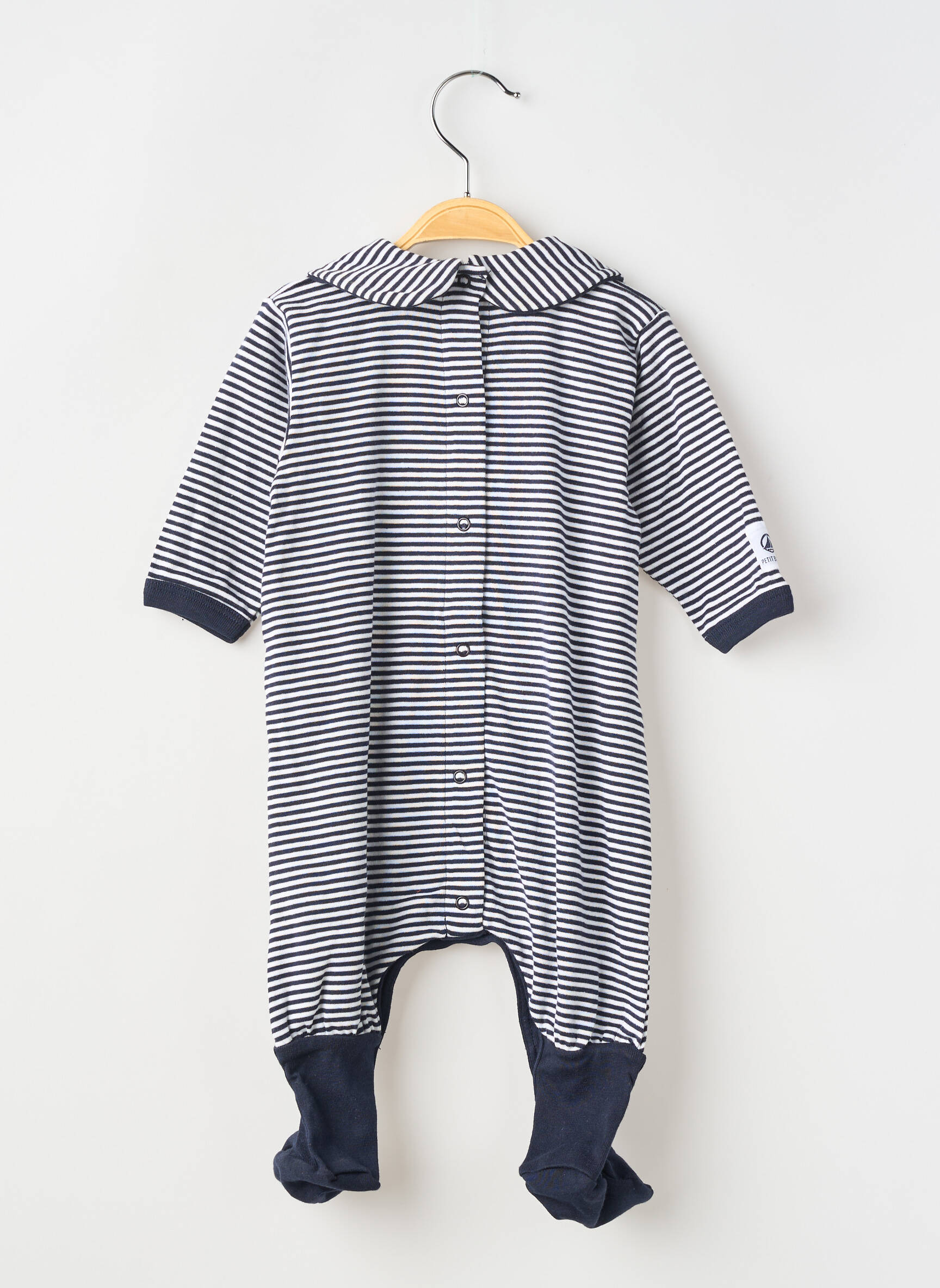 Pižama spaudžiama kirkšnyje užtrauktukas mėlyna PETIT BATEAU berniukas