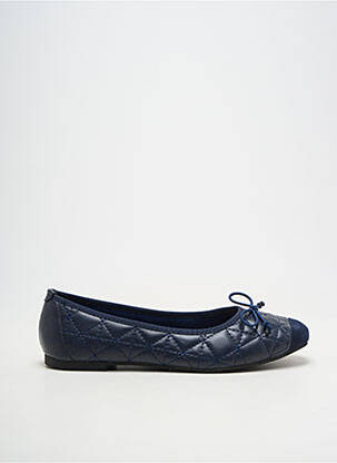 Balerinos apvalus mygtukas plokščias kulnas iki 3 cm mėlyna PRETTY SHOES moteris
