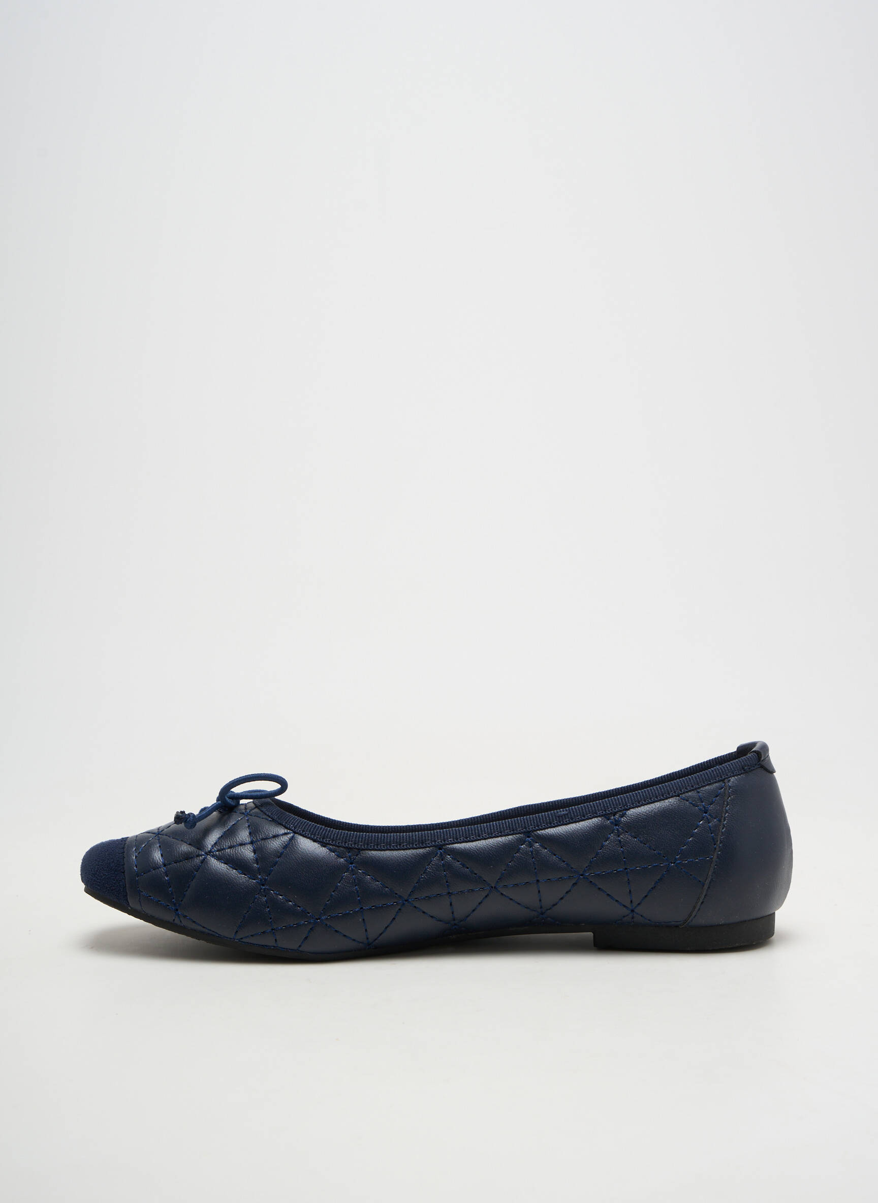 Balerinos apvalus mygtukas plokščias kulnas iki 3 cm mėlyna PRETTY SHOES moteris