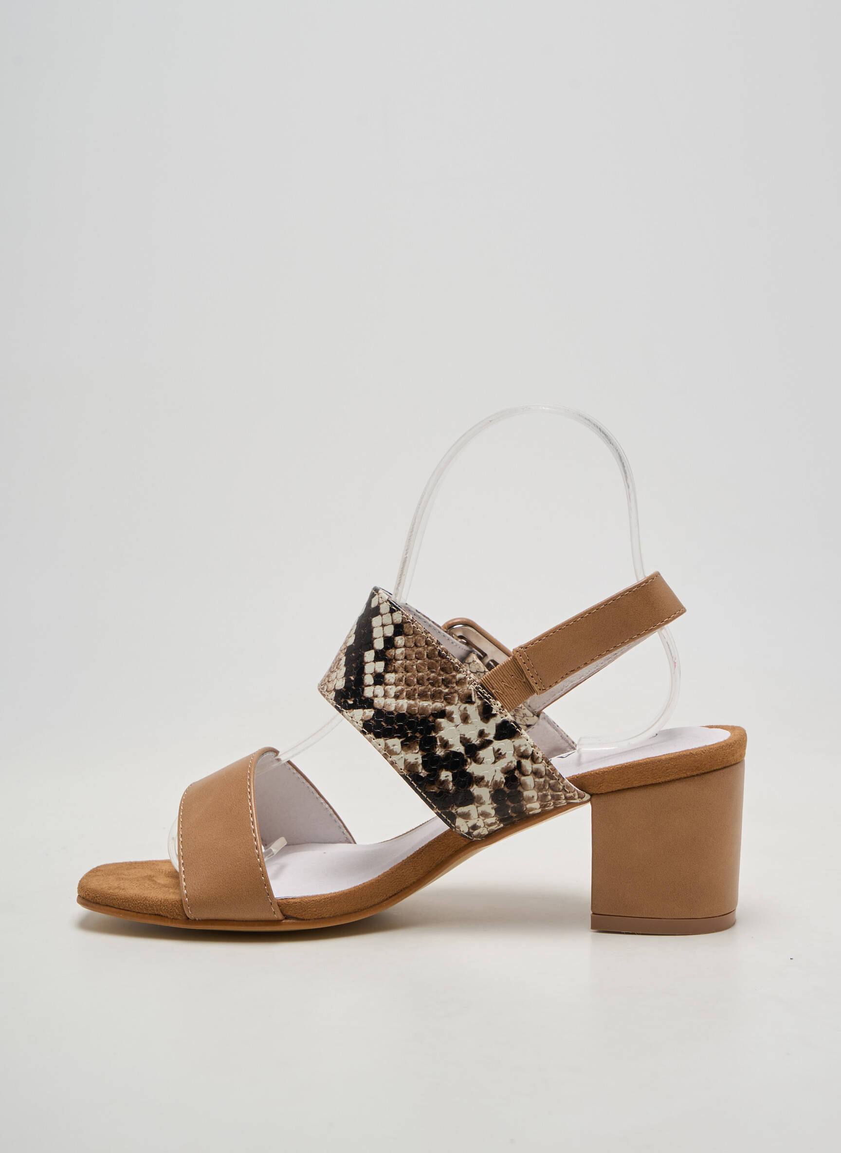 Sandalai/nu pėdos užsegimas kilpa(s) kulnas nuo 4 iki 6 cm rudas DAMART moteris