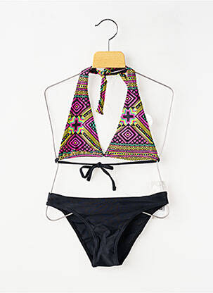 Dvivietis maudymosi kostiumėlis tamprumas juodas BEACHWEAR mergina