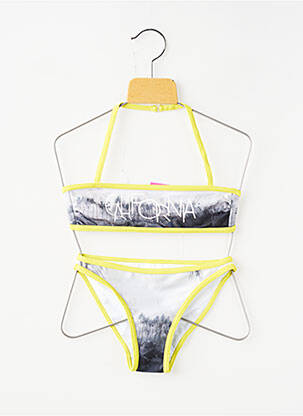 Dvivietis maudymosi kostiumėlis tamprumas pilka BEACHWEAR mergina