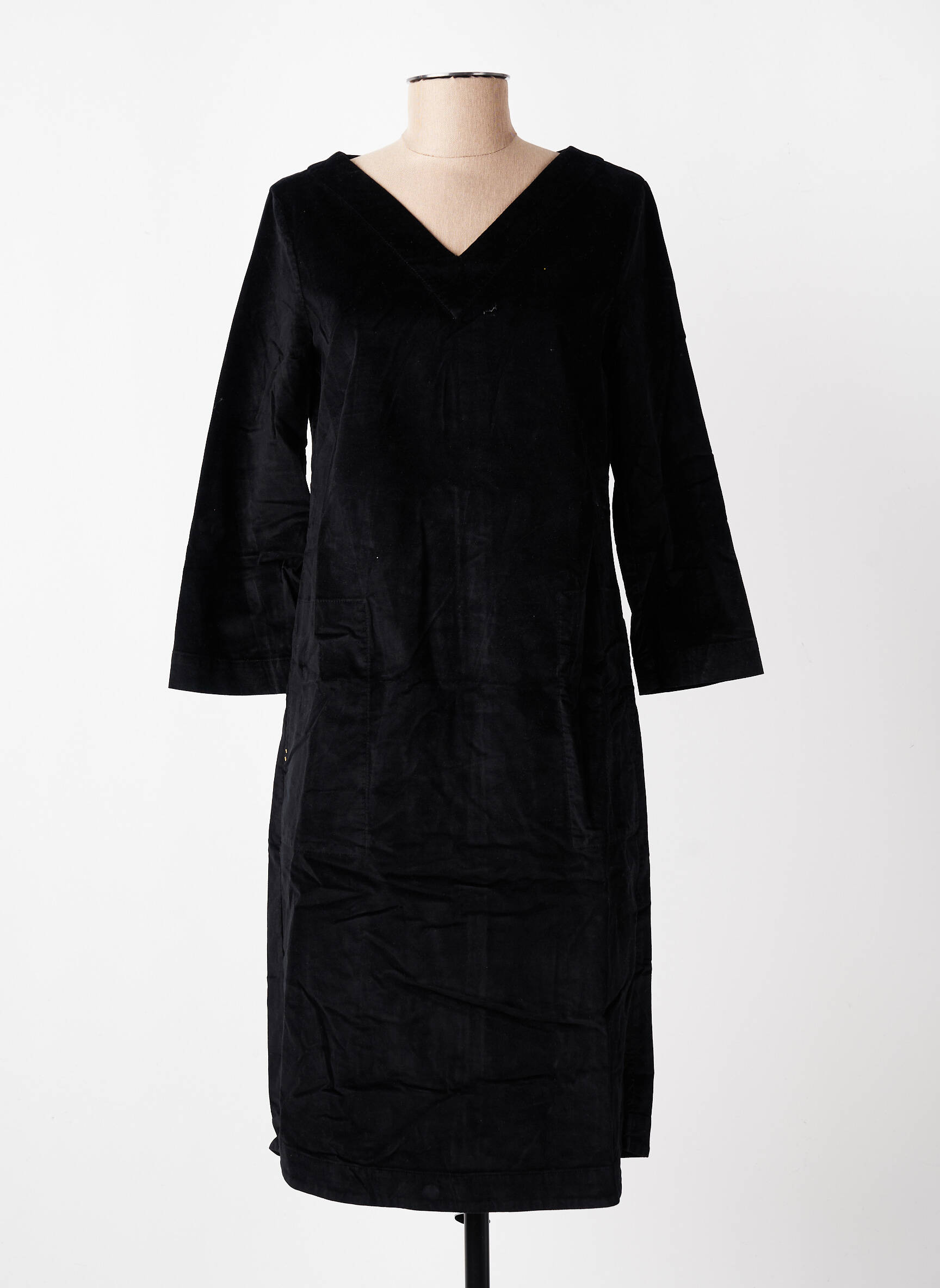 Pusilgių suknelė 3/4 rankovės 3/4 rankovės juodas COUTURIST moteris