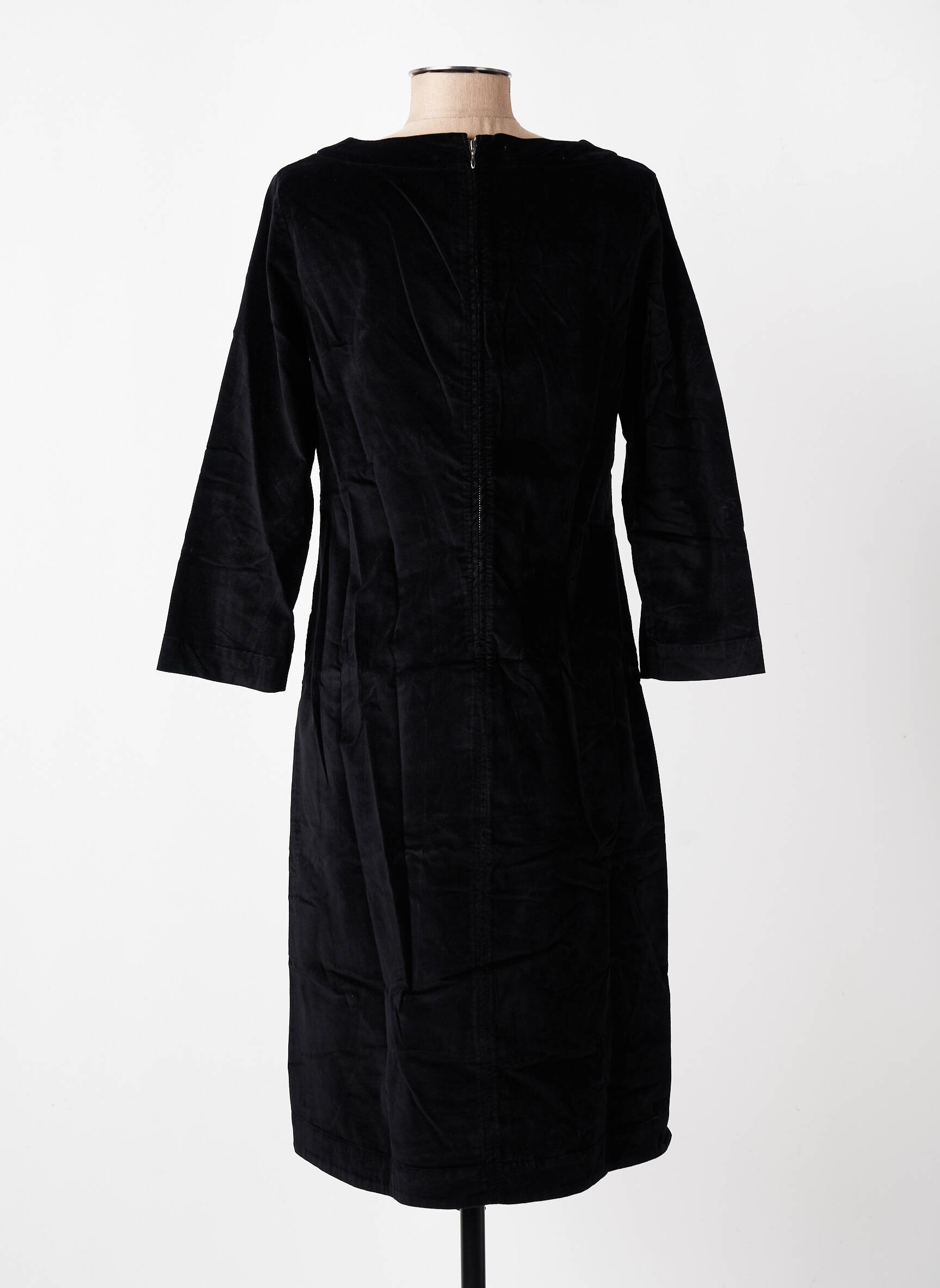 Pusilgių suknelė 3/4 rankovės 3/4 rankovės juodas COUTURIST moteris