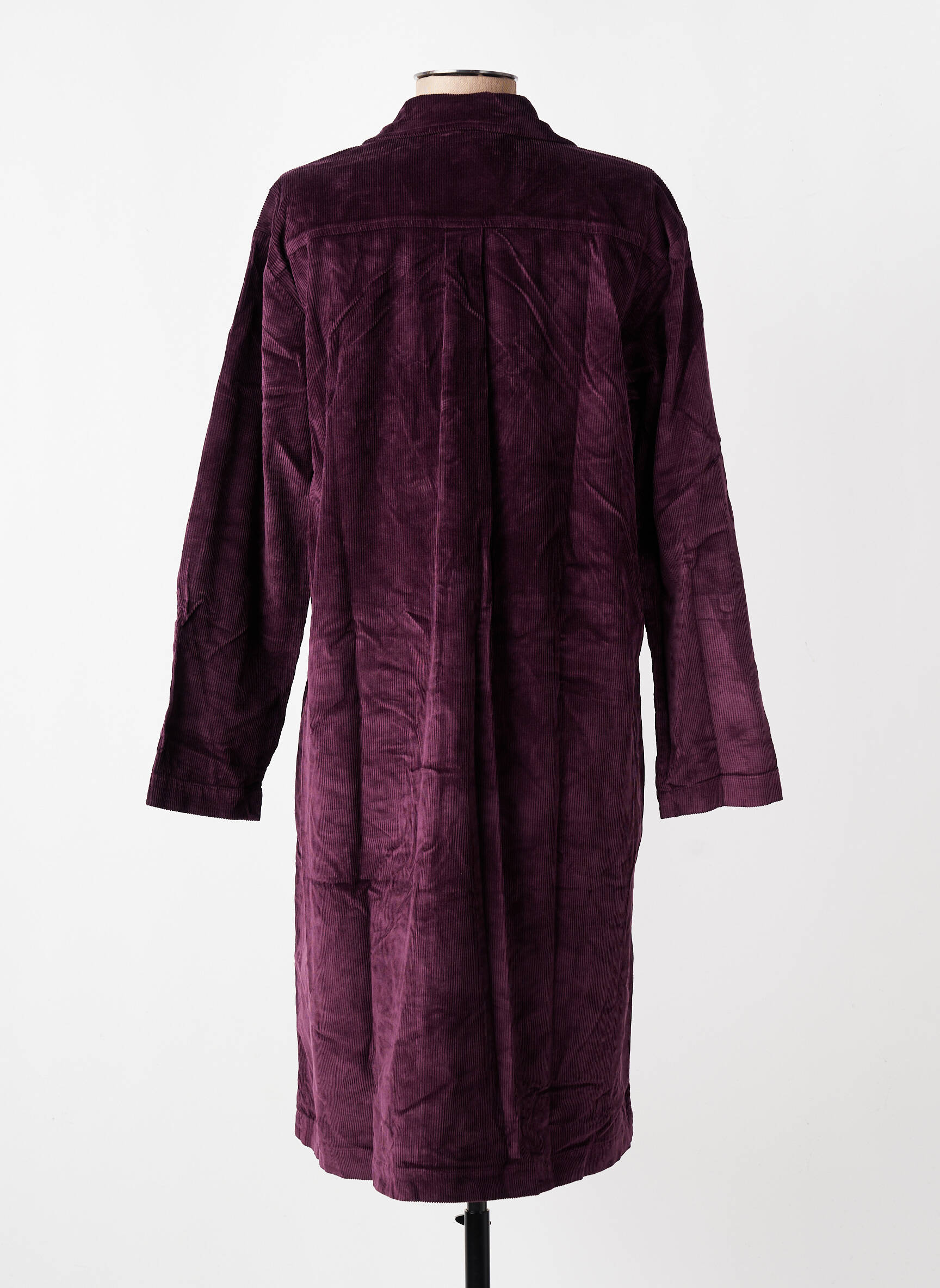 Pusilgių suknelė ilgos rankovės ilgos rankovės violetinis COUTURIST moteris