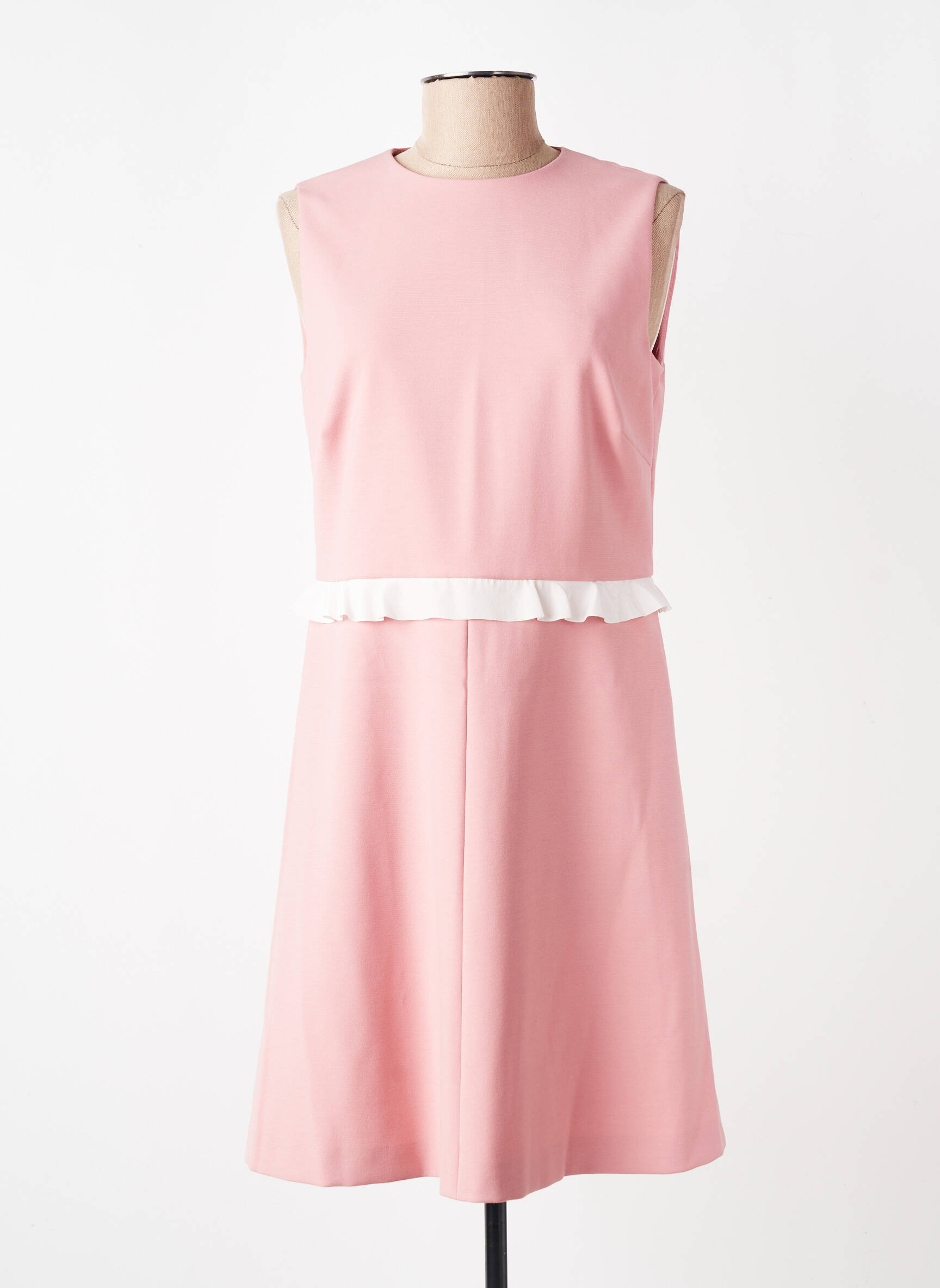 Pusilgių suknelė be rankų be rankų rožinė RED VALENTINO moteris