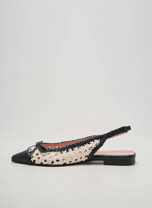Sandalai/nu pėdos satino audinys plokščias kulnas iki 3 cm juodas PRETTY BALLERINAS moteris