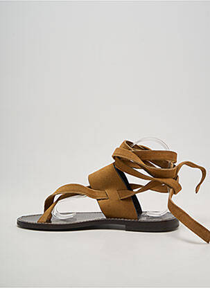 Sandalai/nu pėdos chiquet plokščias kulnas iki 3 cm rudas TWINSET moteris
