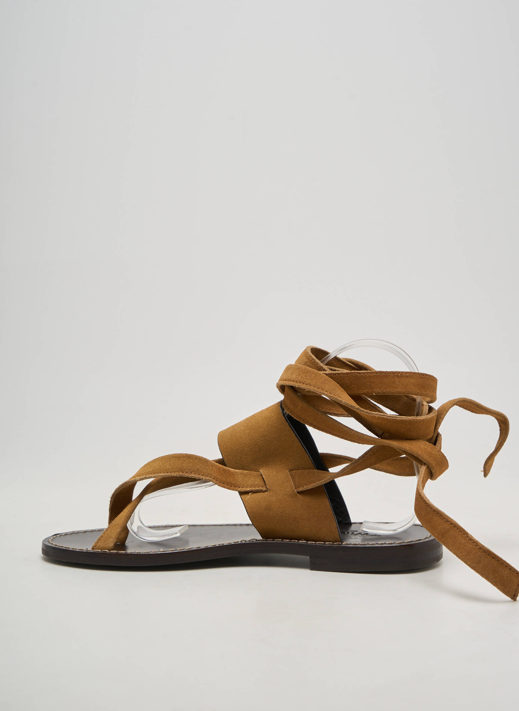 Sandalai/nu pėdos chiquet plokščias kulnas iki 3 cm rudas TWINSET moteris