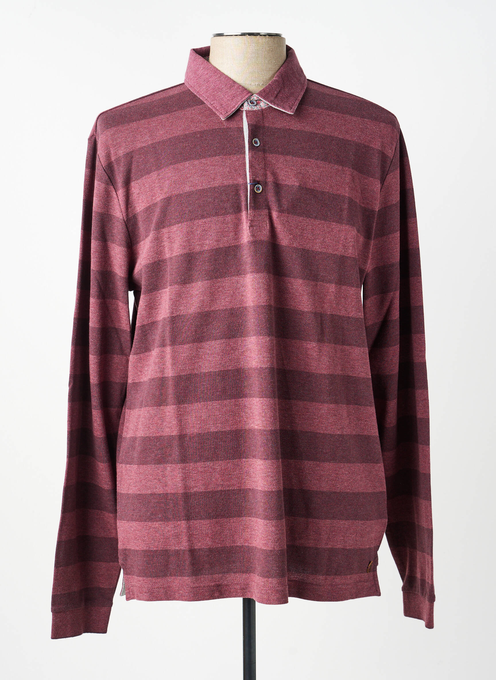 Polo ilgos rankovės ilgos rankovės violetinis PIERRE CARDIN vyras