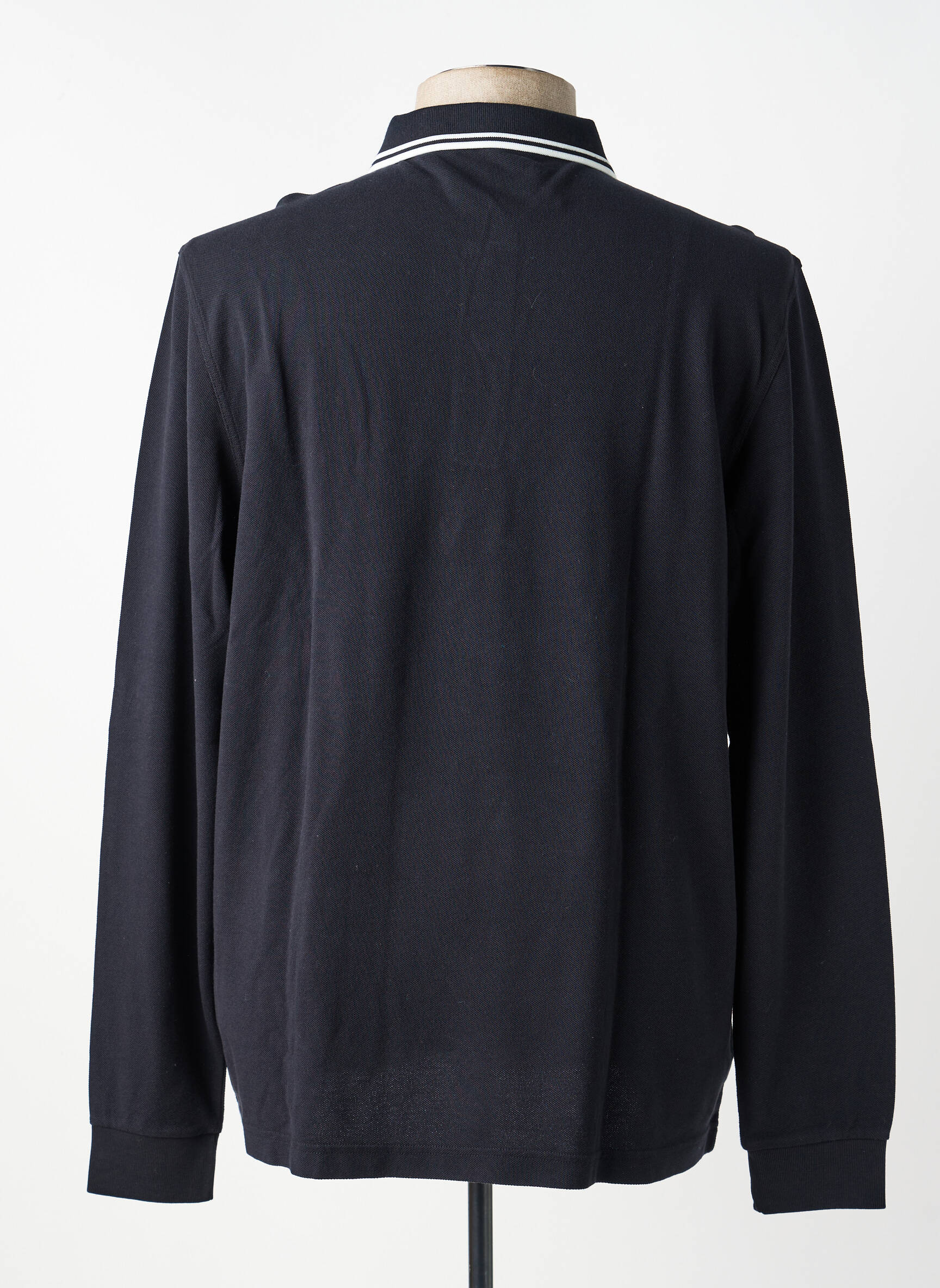 Polo ilgos rankovės ilgos rankovės juodas FRED PERRY vyras