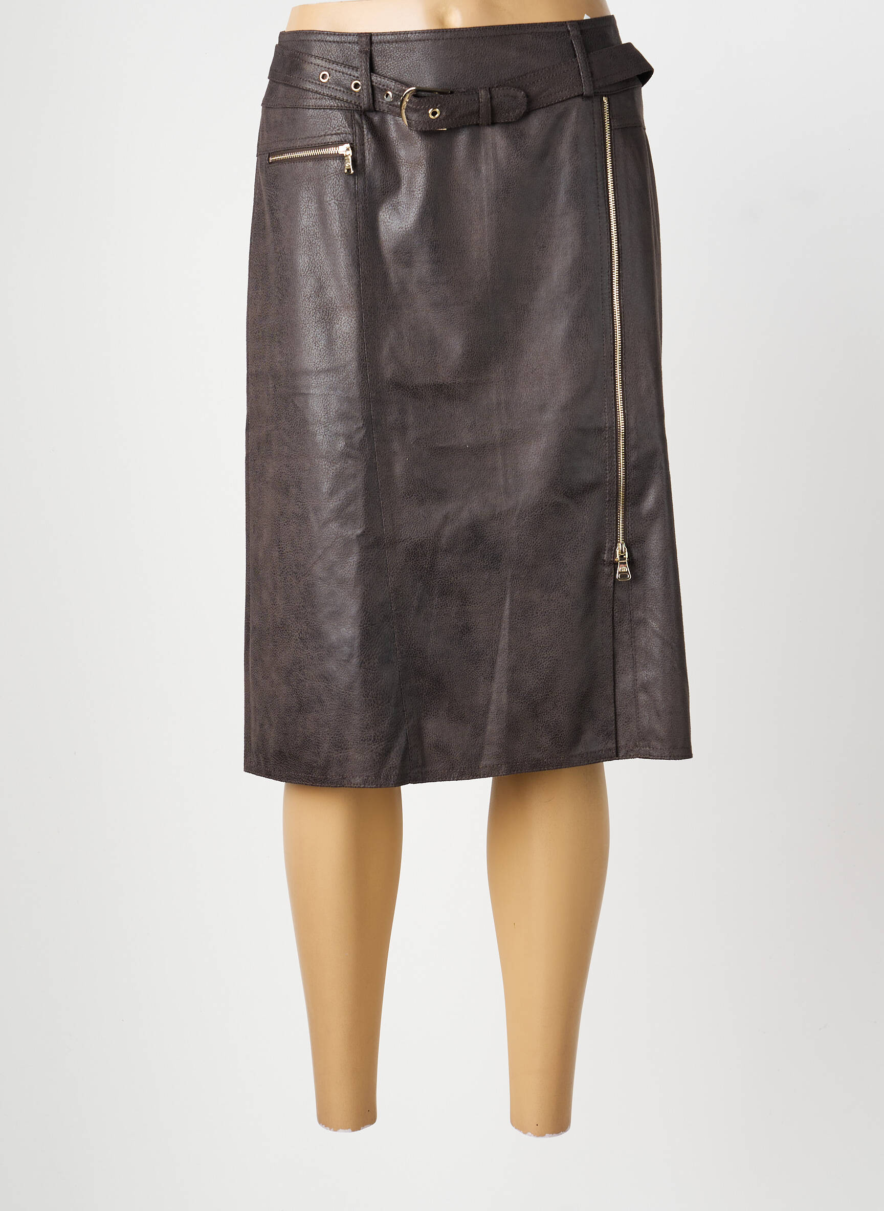 Pusilgis sijonas normala dydis rudas GERRY WEBER moteris