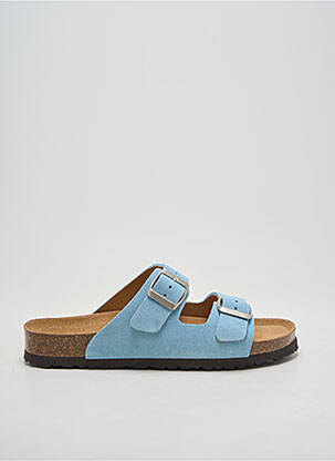 Mule/sabotai plokščias kulnas iki 3 cm mėlyna ANOTHER STEP moteris