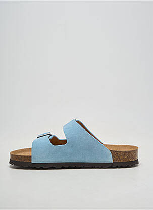 Mule/sabotai plokščias kulnas iki 3 cm mėlyna ANOTHER STEP moteris